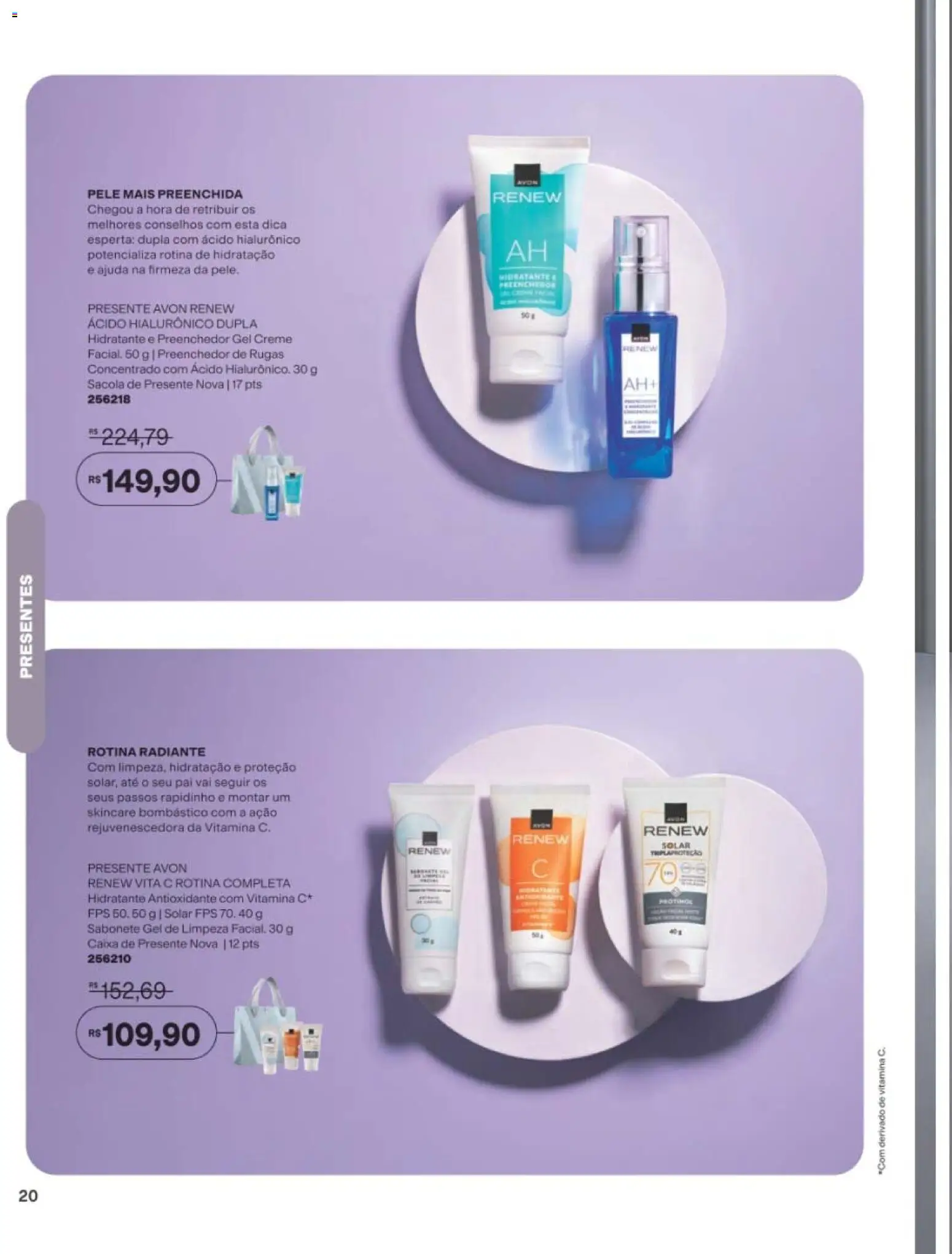 Avon Folheto - válido de 29/06/2026 | Página: 20 | Produtos: Caixa, Gel de limpeza, Creme, Sabonete