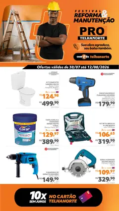 Telhanorte ofertas Pro - Pré-Visualização do folheto da loja Telhanorte, válido de 30/07/2026