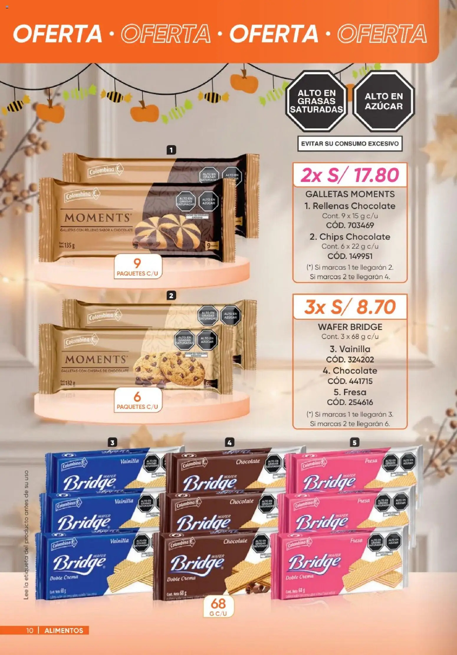Catálogo Azzorti válido desde 20/09/2026 | Página: 10 | Productos: Vainilla, Crema, Galletas, Azúcar