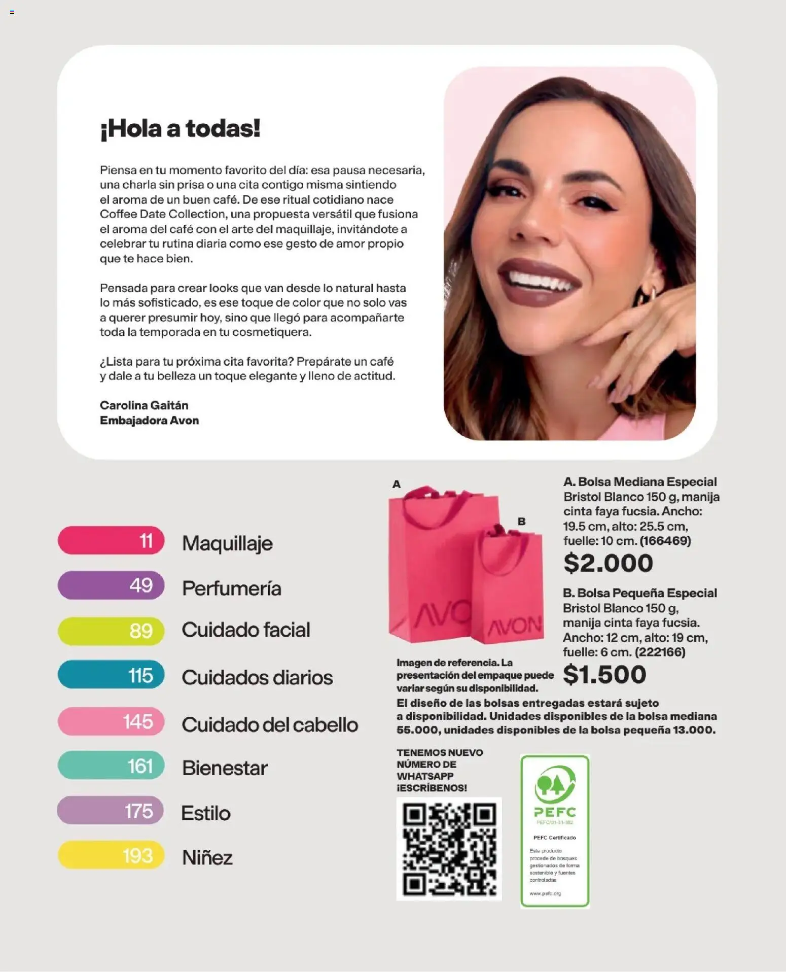 Avon revista - valida desde el 19/09/2026 | Página: 5 | Productos: Té, Bolsa, Maquillaje, Café