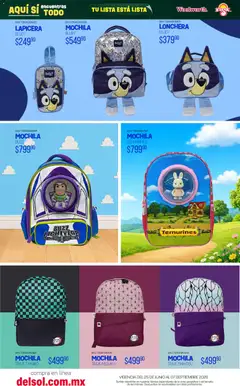 Vista previa de Del Sol y Woolworth catálogo Back To School, nuevo folleto de la tienda, válido en México a partir del 25/06/2026 | Página: 52 | Productos: Traje, Mochila