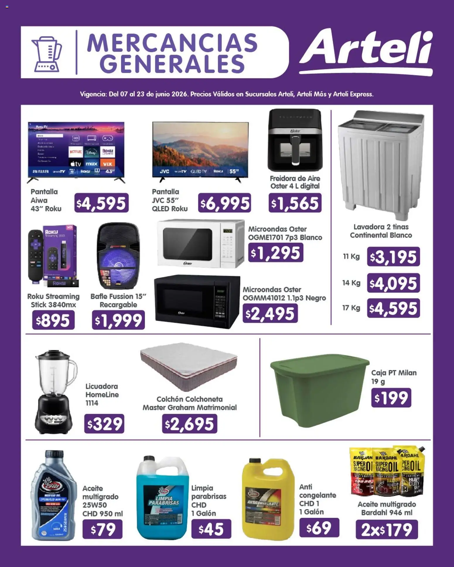 Nuevas ofertas de Arteli válidas en toda la República Mexicana desde el 07.06.2026. ¡Encuentra las mejores ofertas en Arteli folleto Quincenal! | Página: 16