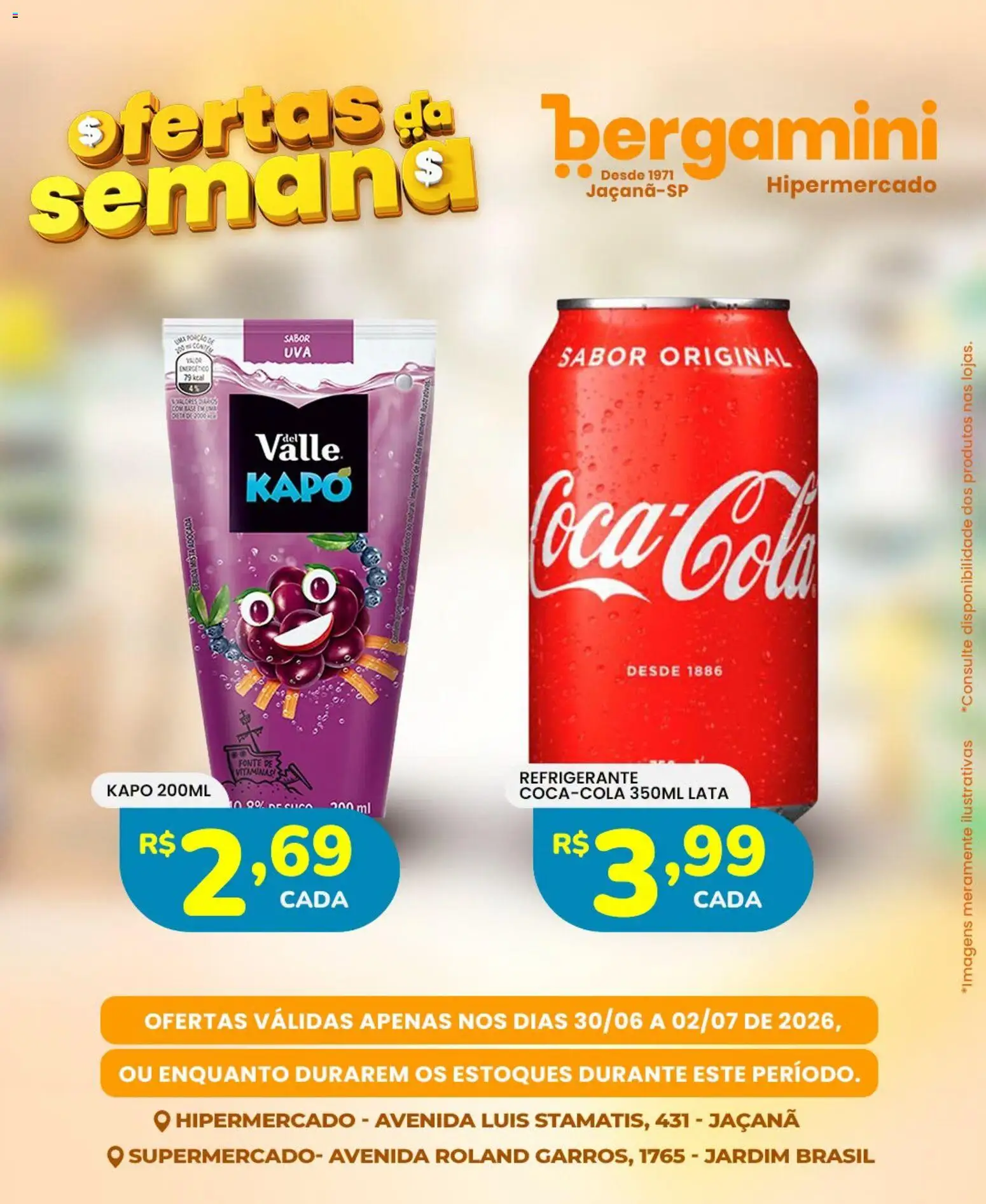 Supermercado Bergamini Folheto - válido de 30/06/2026 | Página: 23 | Produtos: Energético, Bebida, Refrigerante