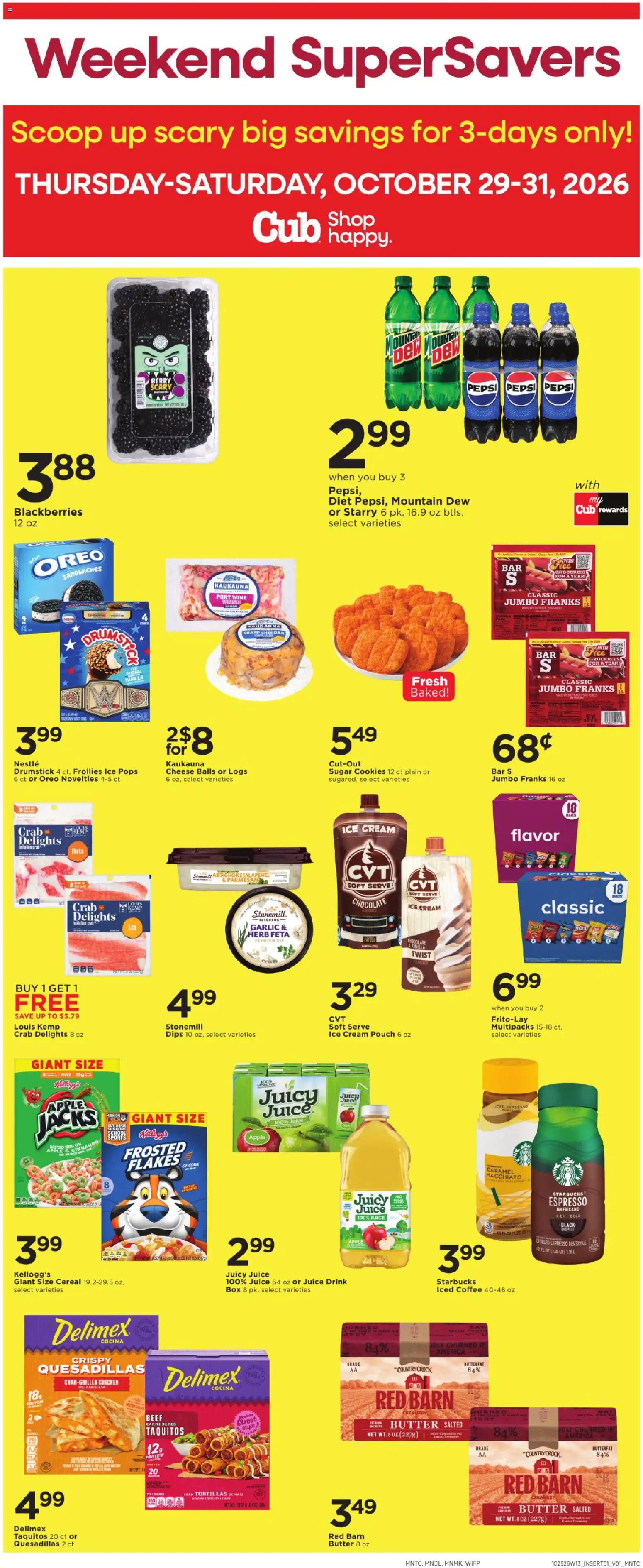 Cub Foods 3 Day Sale - valid from 10/29/2026 | Page: 1