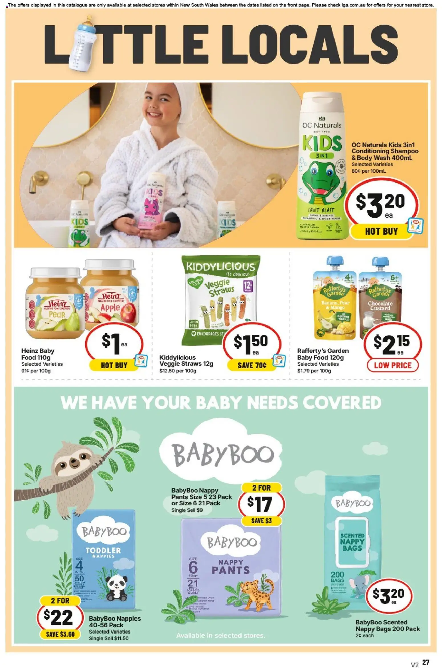 IGA catalogue - valid from 05/08/2026 | Page: 24 | Products: Shampoo, Baby food, Pants, Pear