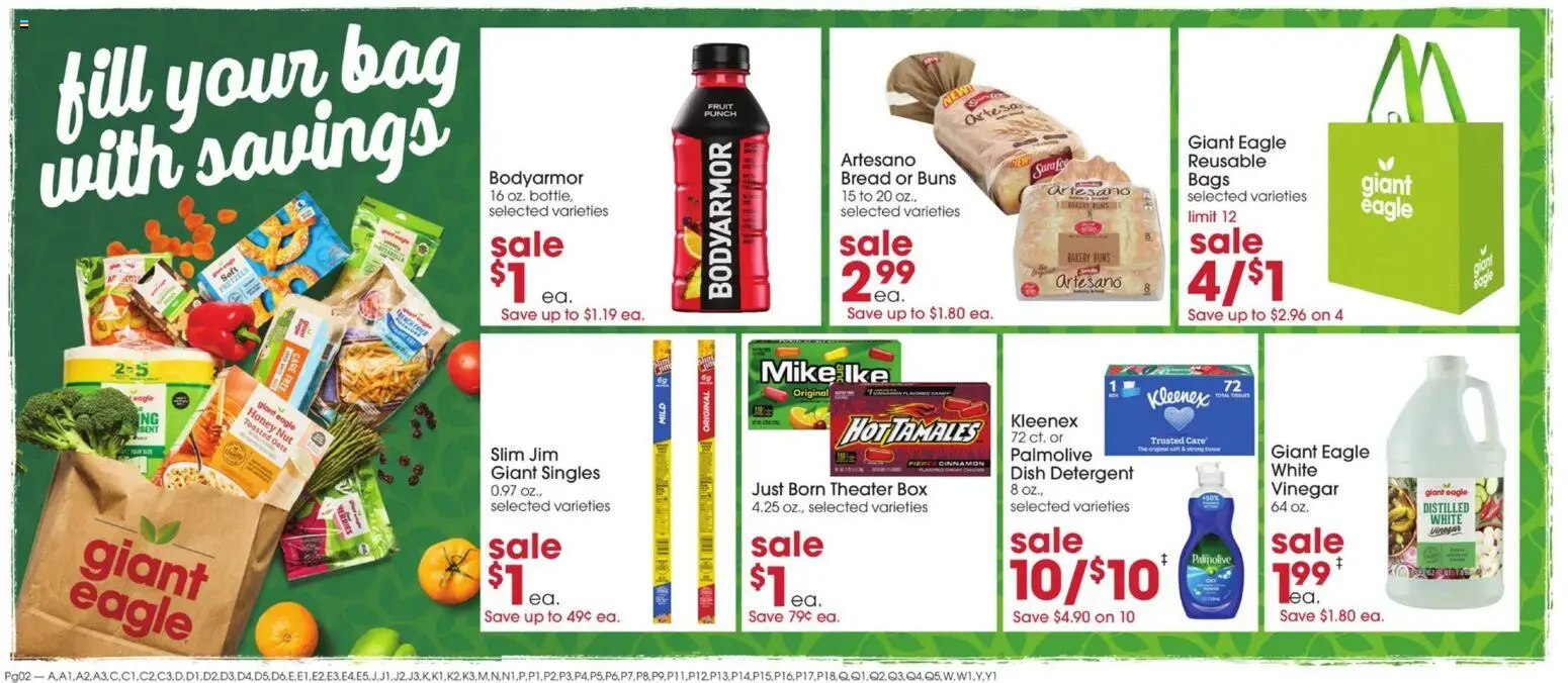 Giant Eagle Weekly Ad - valid from 07/16/2026 | Page: 2 | Products: Bakery, Vinegar, Box, Detergent