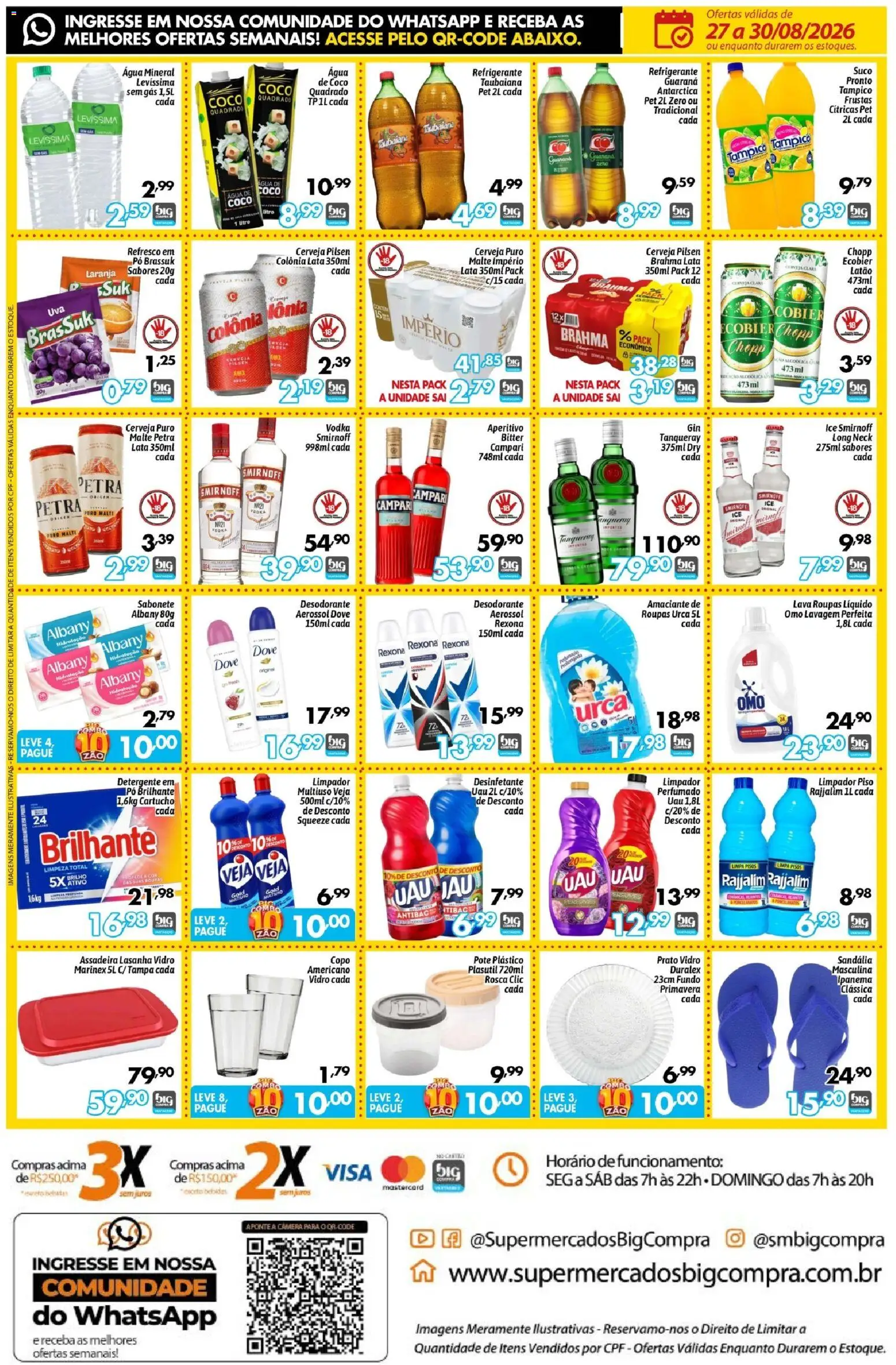 Big Compra Folheto - válido de 27/08/2026 | Página: 4 | Produtos: Cerveja, Dove, Assadeira, Amaciante