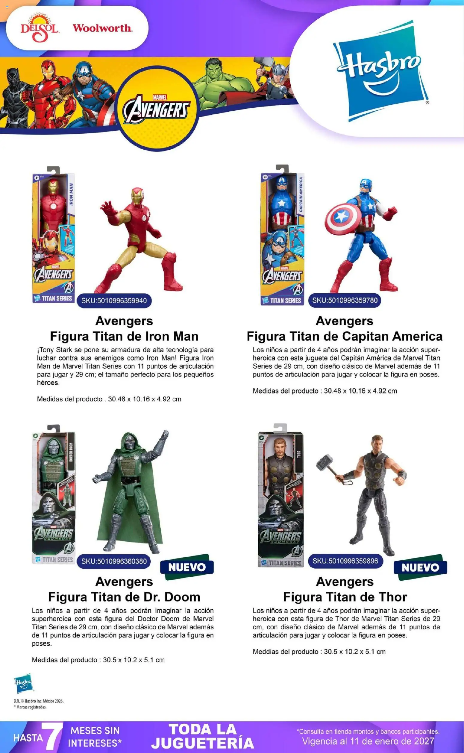Nuevas ofertas de Del Sol y Woolworth válidas en toda la República Mexicana desde el 01/10/2026. ¡Encuentra las mejores ofertas en Del Sol y Woolworth catálogo El Castillo del Juguete! | Página: 140