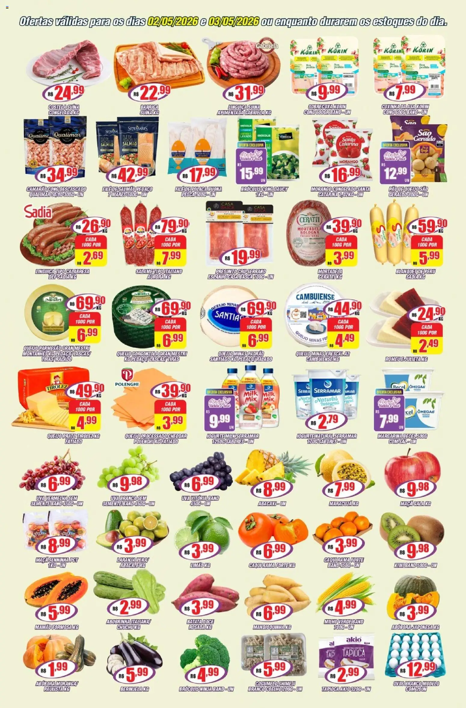 Violeta Supermercados - Ofertas da semana de 02/05/2026 ? Não perca as melhores promoções! | Brasil