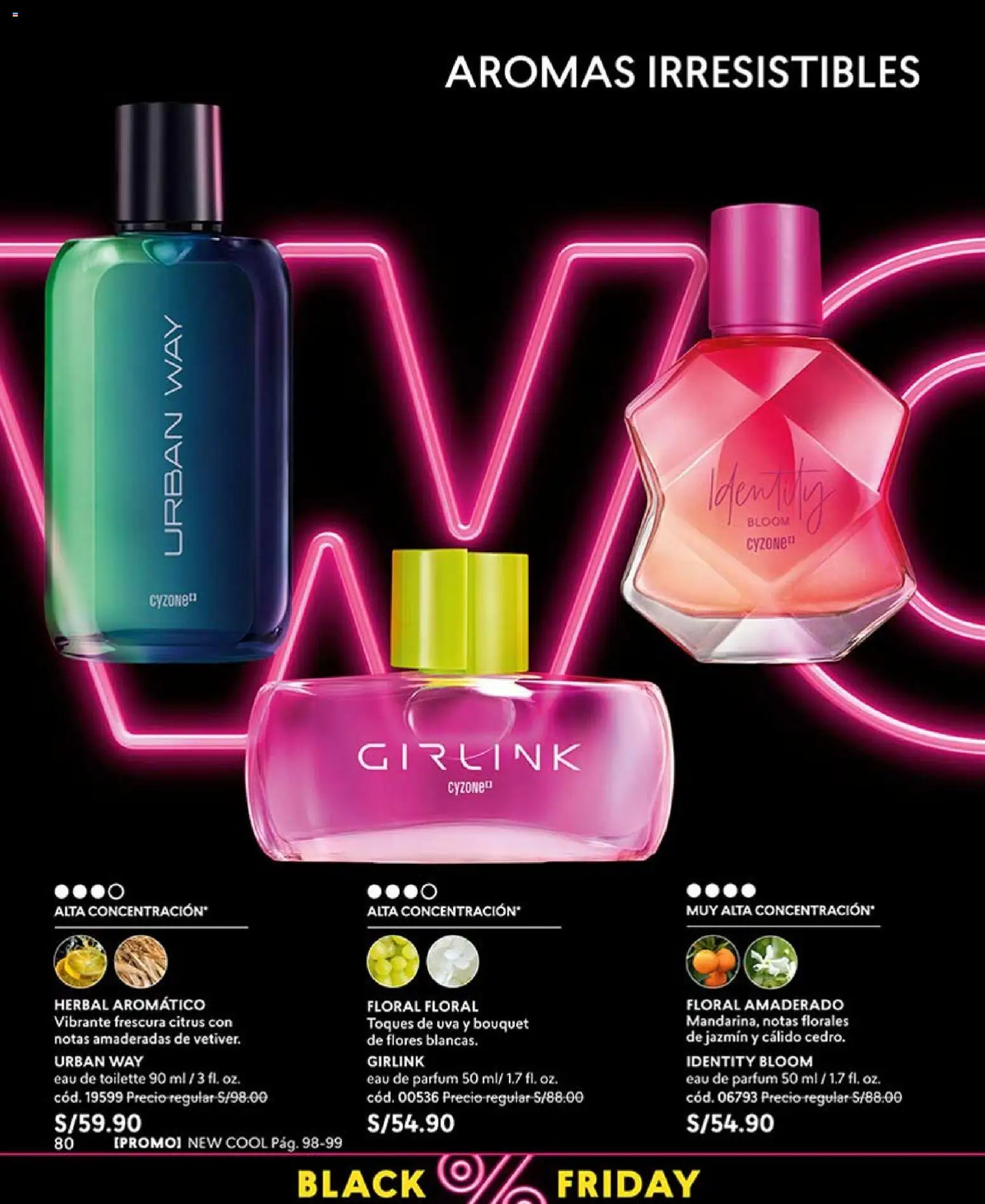 Catálogo CyZone válido desde 03/10/2026 | Página: 94 | Productos: Flores, EAU de Toilette