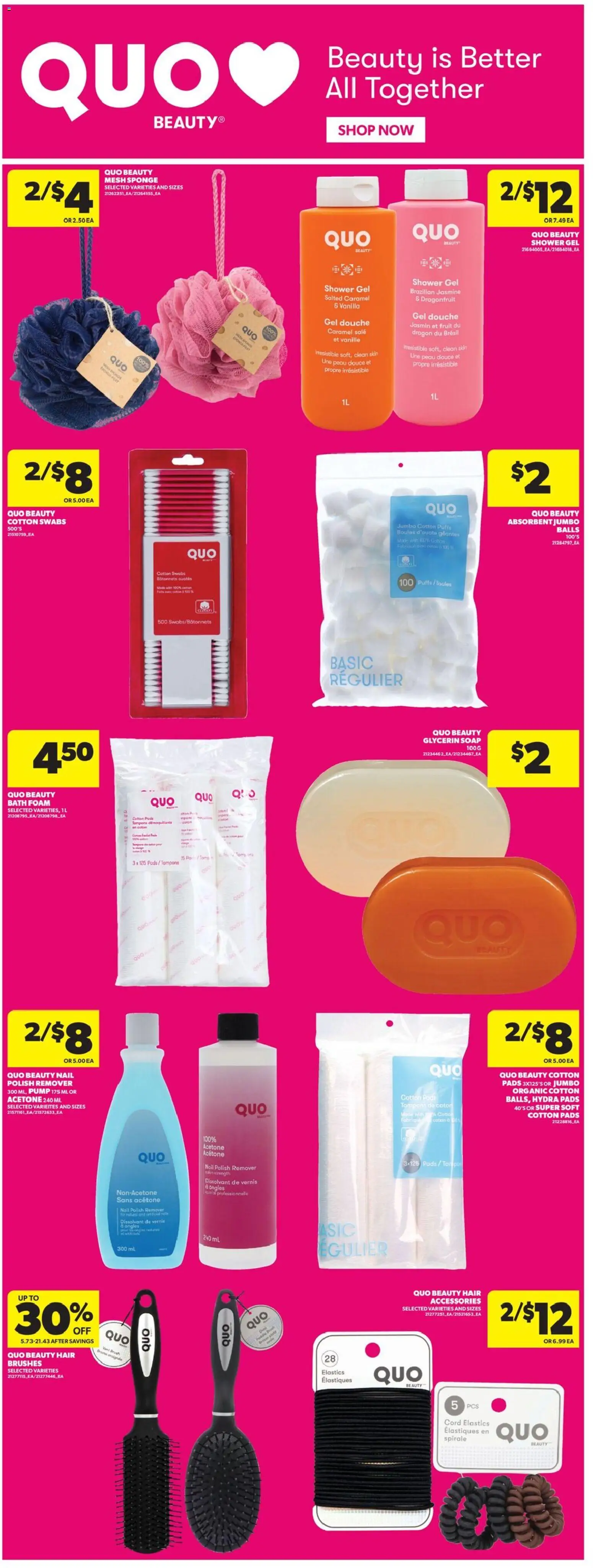 Real Canadian Superstore flyer valid from Aug 13, 2026 | Page: 10 | Products: Foam, Nail polish, Cotton swabs, Vanilla