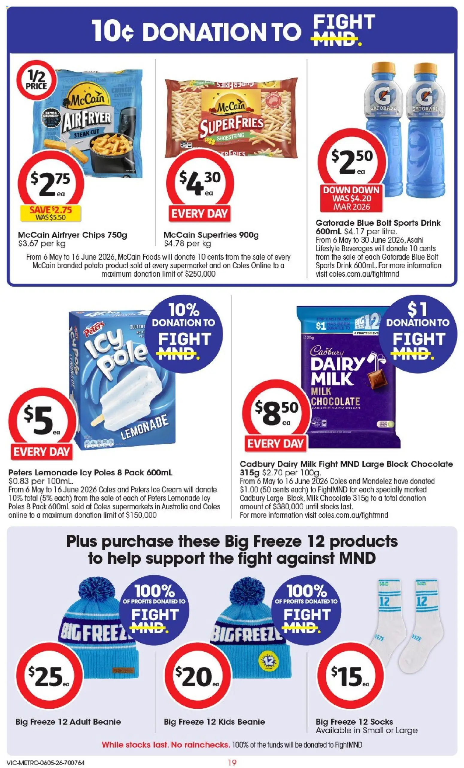 Coles catalogue - valid from 06.05.2026 | Page: 20 | Products: Dairy, Chocolate, Chips, Steak