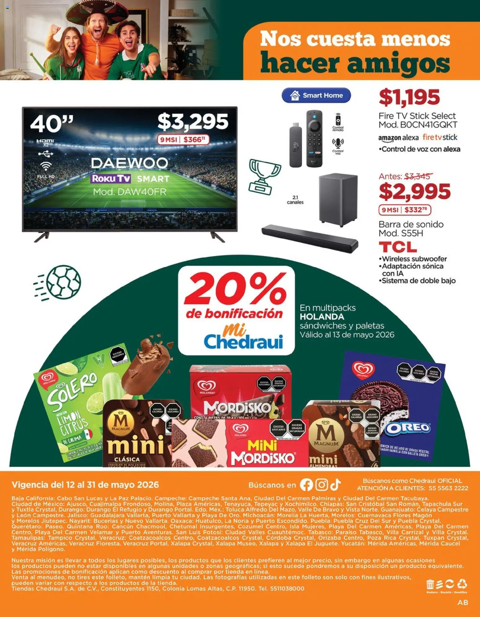 Nuevas ofertas de Chedraui válidas en toda la República Mexicana desde el 12.05.2026. ¡Encuentra las mejores ofertas en Chedraui folleto Cuida lo que más amas! | Página: 16