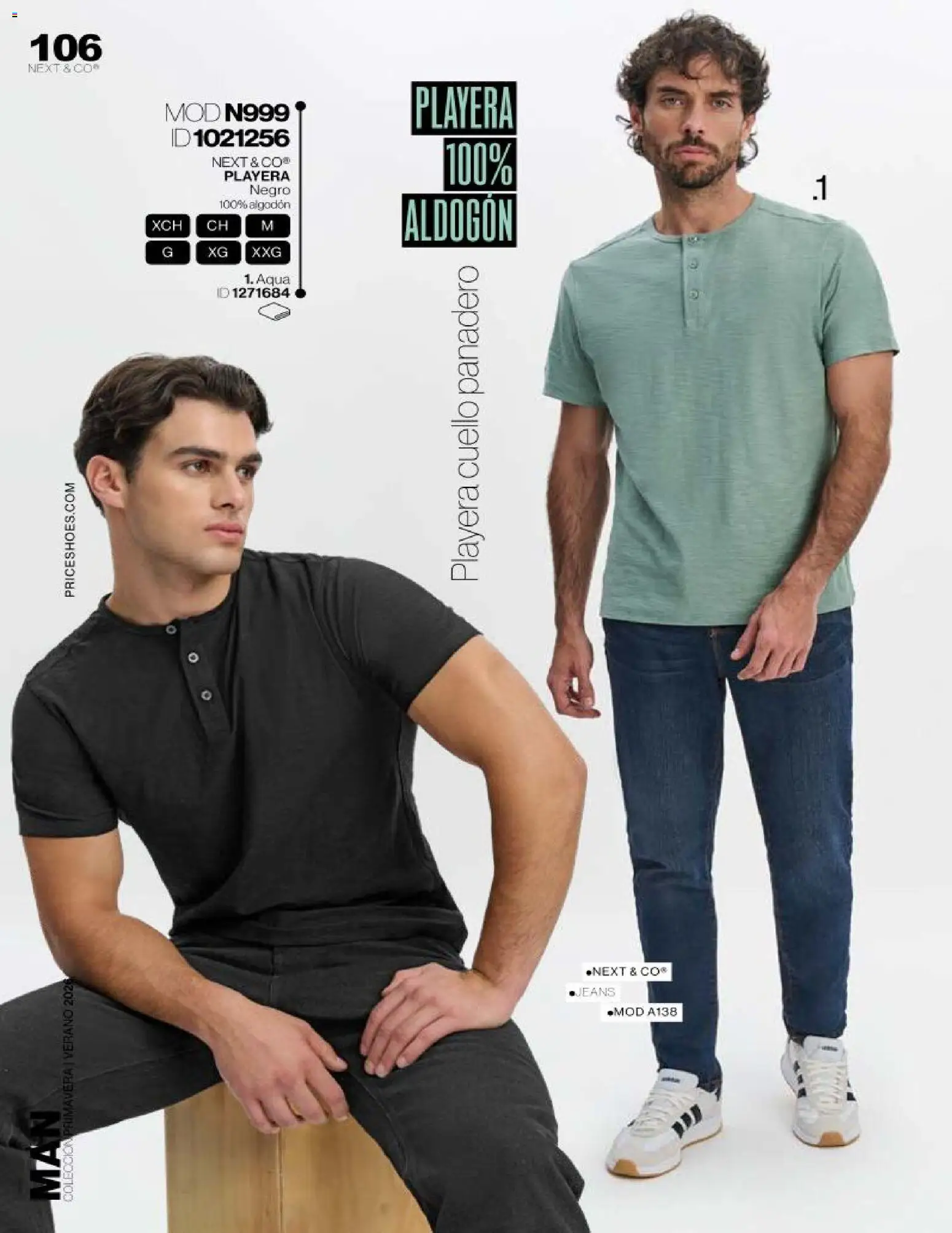 Nuevas ofertas de Price Shoes válidas en toda la República Mexicana desde el 03.04.2026. ¡Encuentra las mejores ofertas en Price Shoes catálogo Man! | Página: 106 | Productos: Algodón, Playera