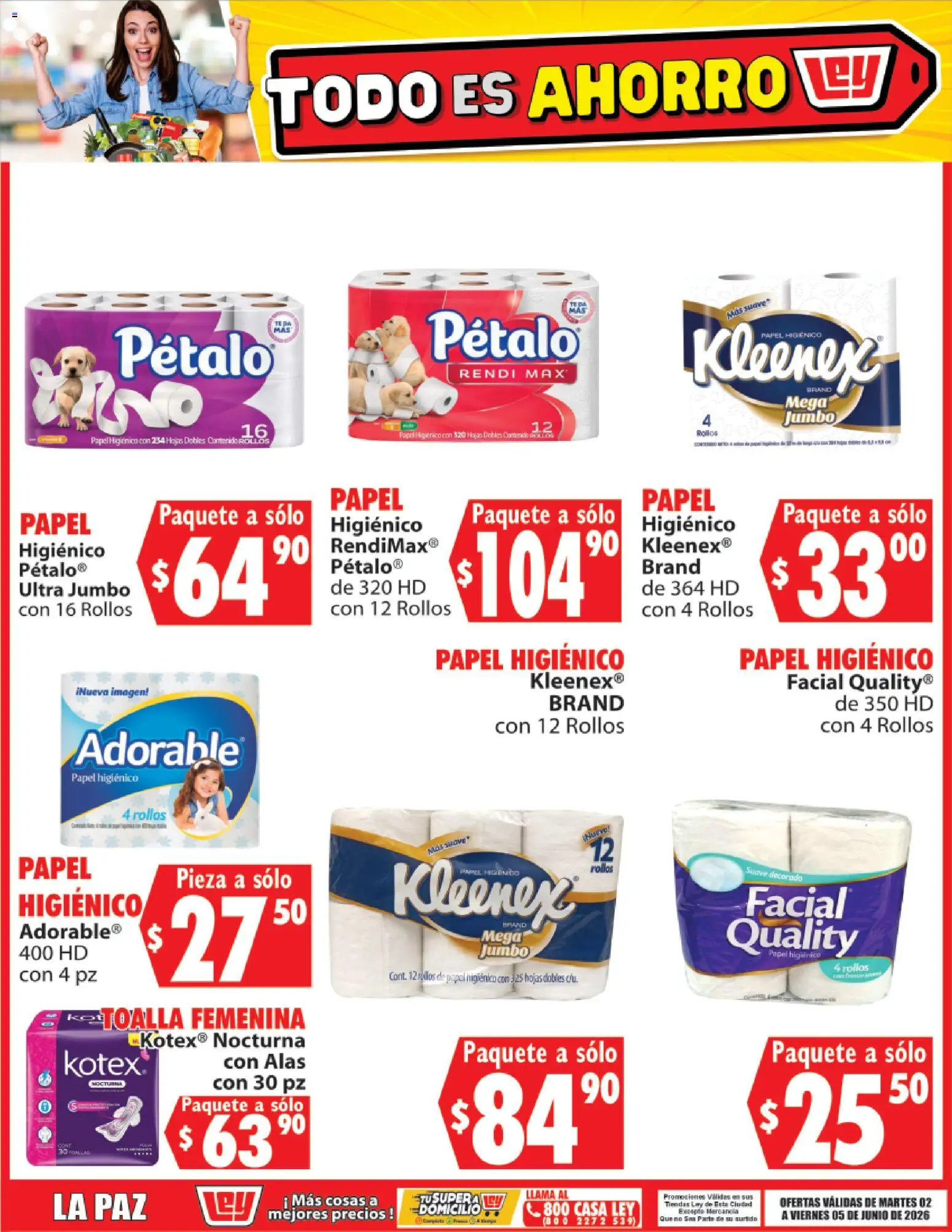 Nuevas ofertas de Casa Ley válidas en toda la República Mexicana desde el 02.06.2026. ¡Encuentra las mejores ofertas en Casa Ley folleto Todo es ahorro La Paz! | Página: 10