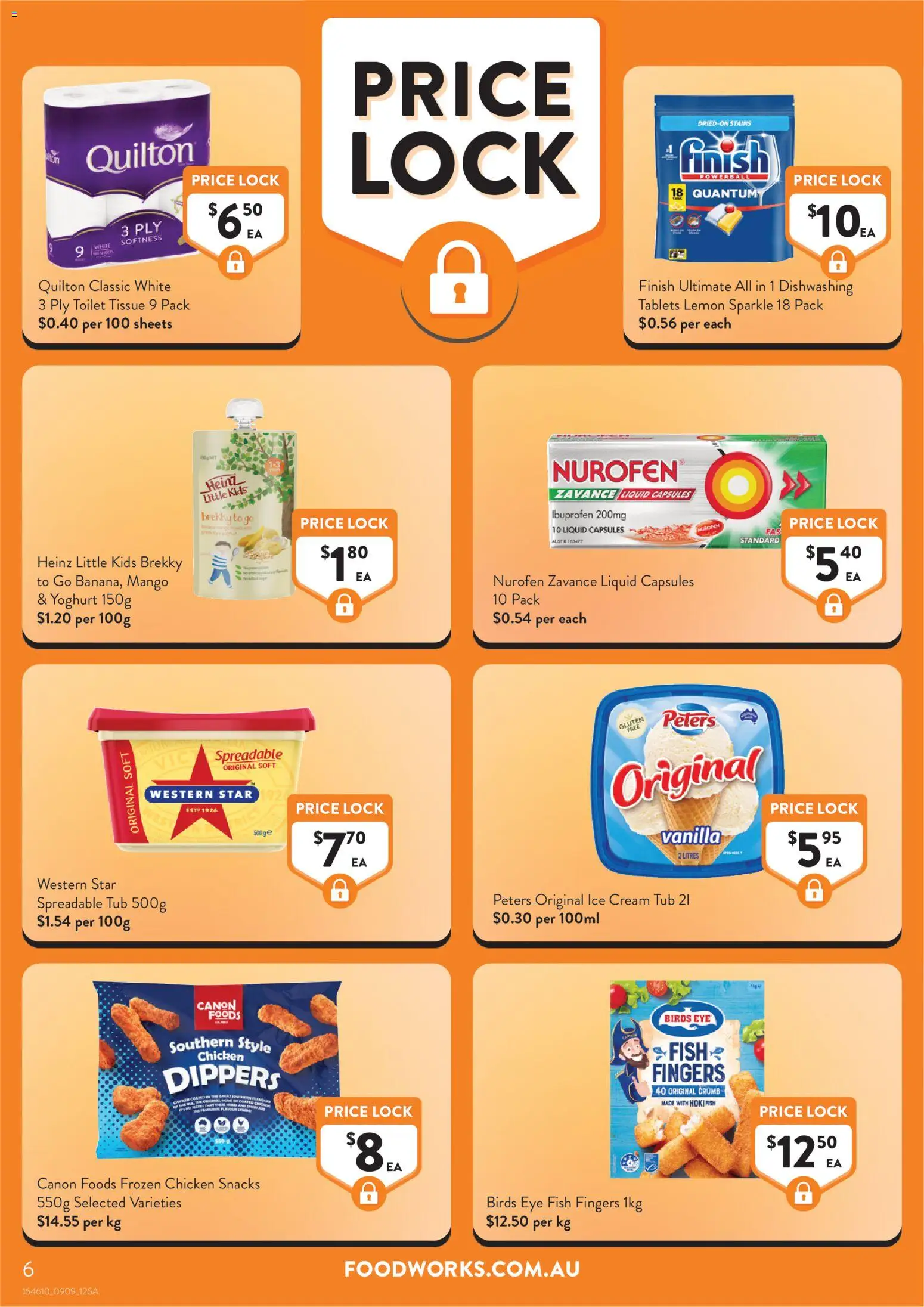Foodworks catalogue - valid from 09/09/2026 | Page: 6 | Products: Snacks, Fish, Cream, Lemon