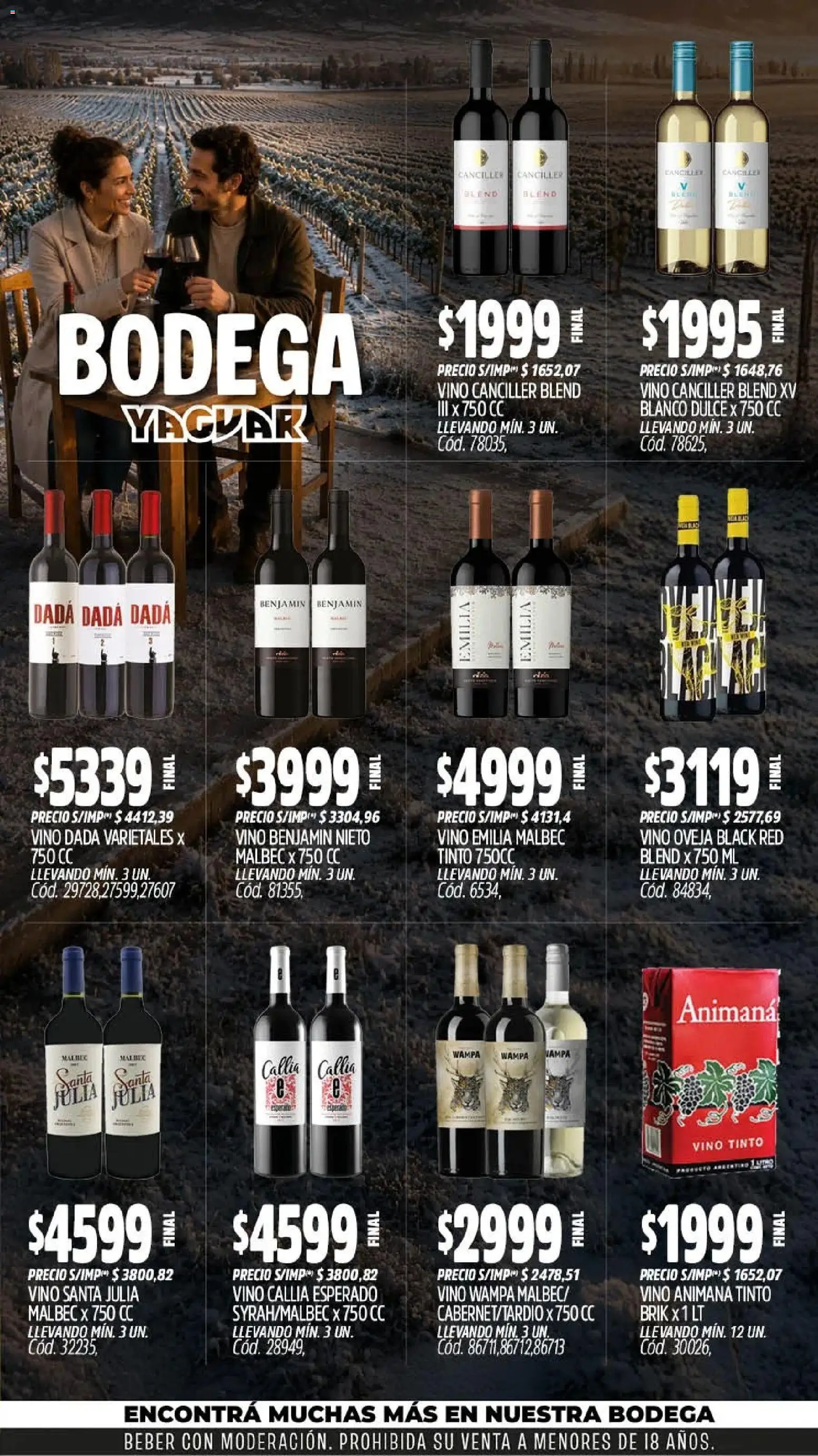 Yaguar - Oferta Semanal Salta │ válido desde el 27/07/2026 | Página: 7 | Productos: Vino