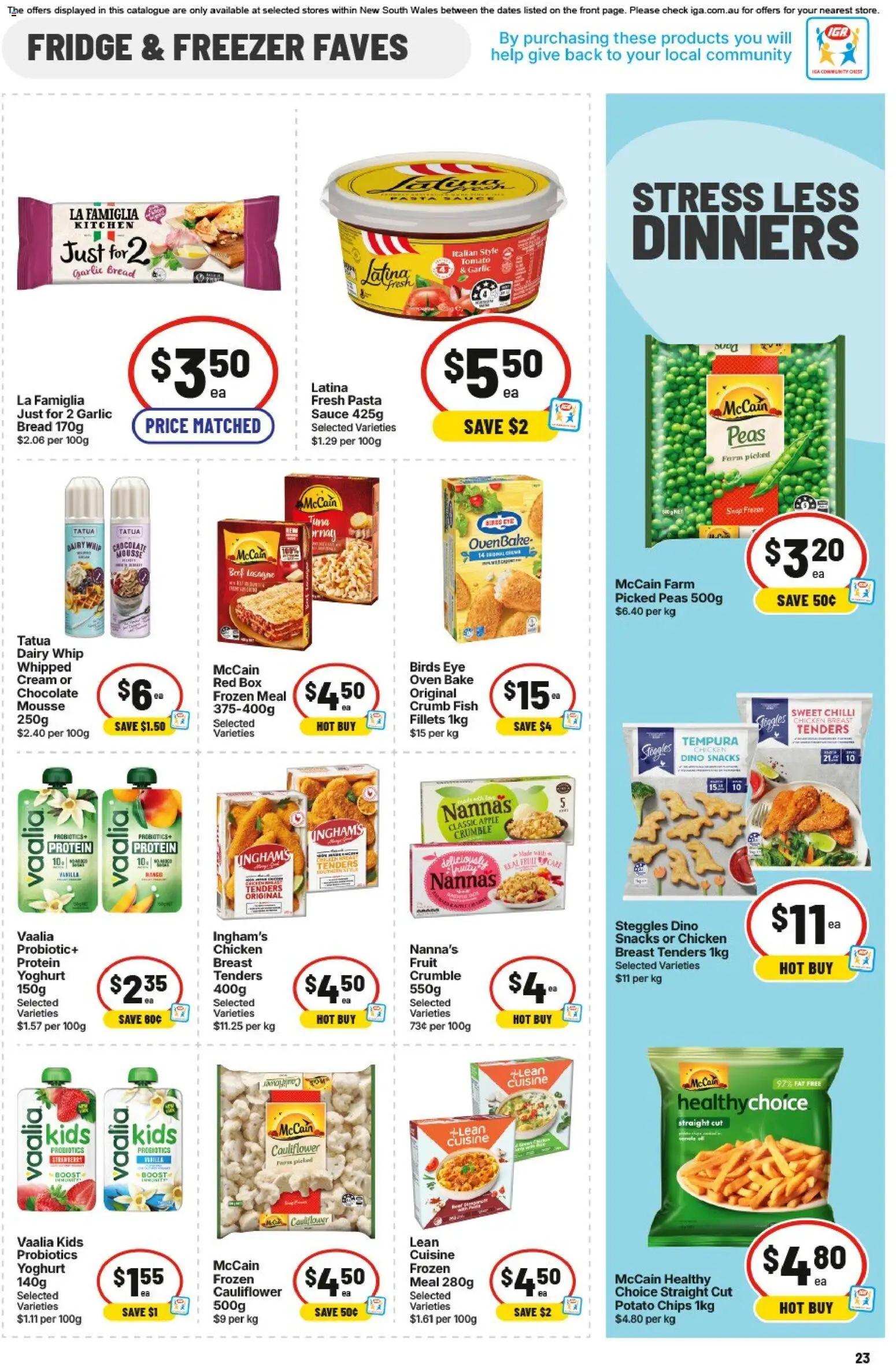 IGA catalogue - valid from 12/08/2026 | Page: 23 | Products: Tomato, Lasagne, Oven, Vanilla