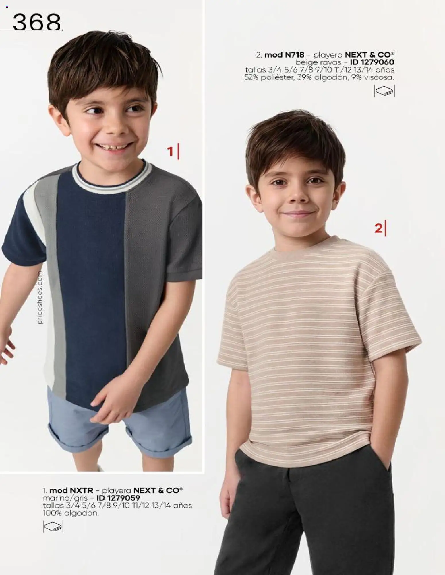 Nuevas ofertas de Price Shoes válidas en toda la República Mexicana desde el 16.06.2026. ¡Encuentra las mejores ofertas en Price Shoes catálogo Cierre de temporada! | Página: 368 | Productos: Playera