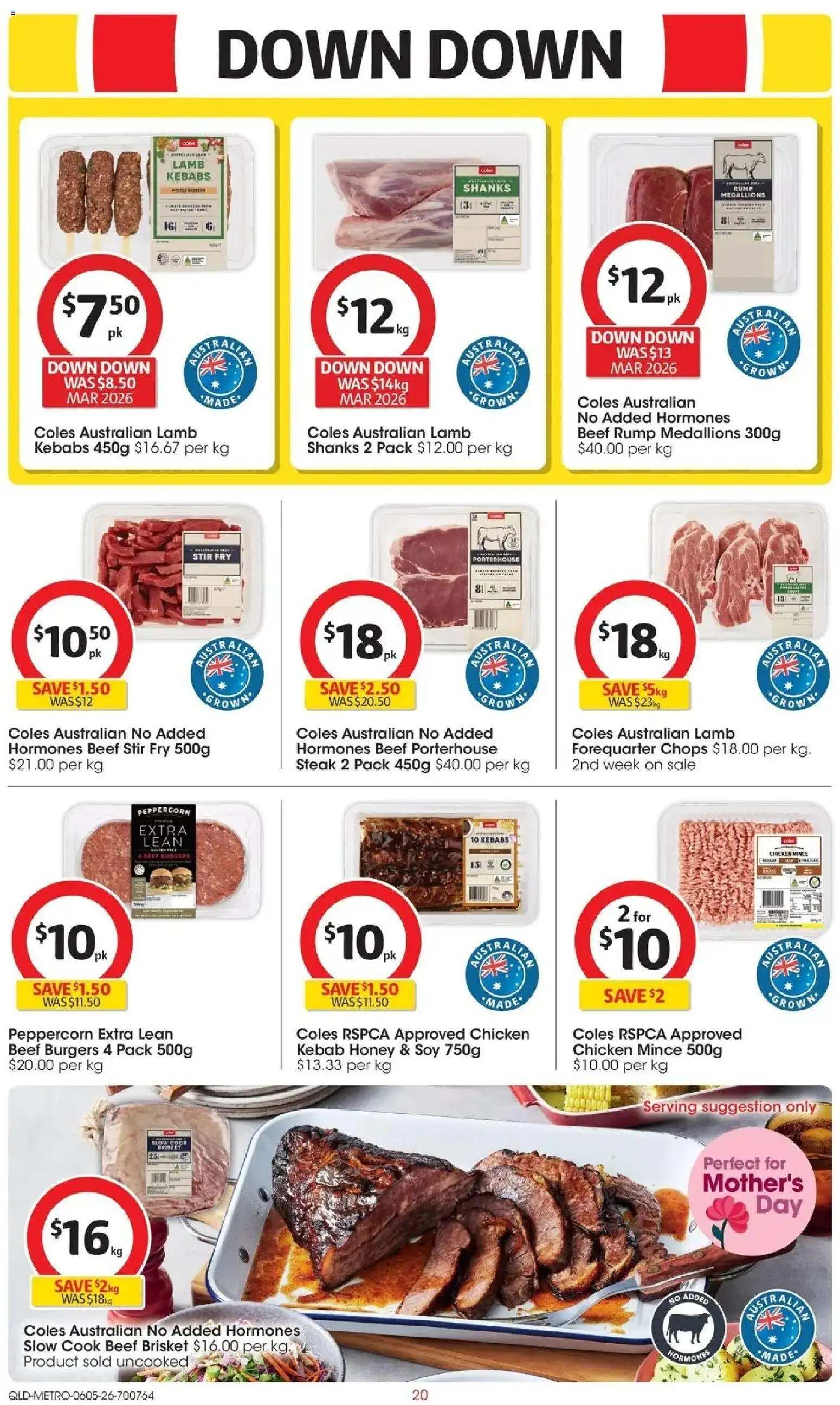 Coles catalogue - valid from 05.05.2026 | Page: 20 | Products: Honey, Lamb, Beef, Steak