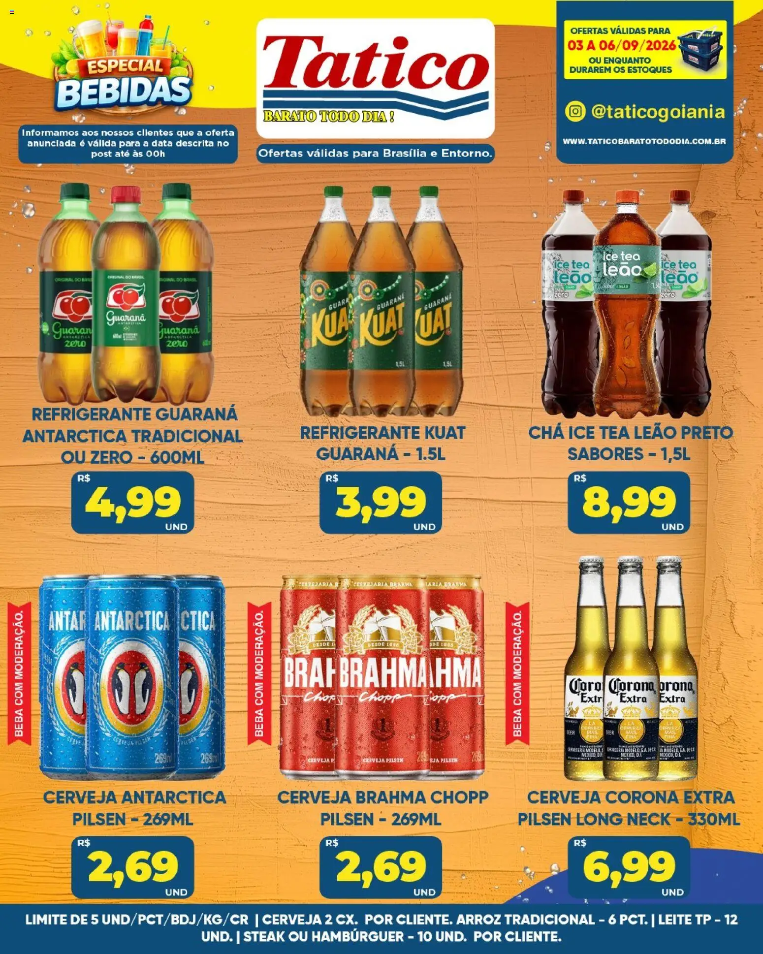 Tatico Folheto - válido de 03/09/2026 | Página: 27 | Produtos: Guaraná, Leite, Refrigerante, Cerveja Corona