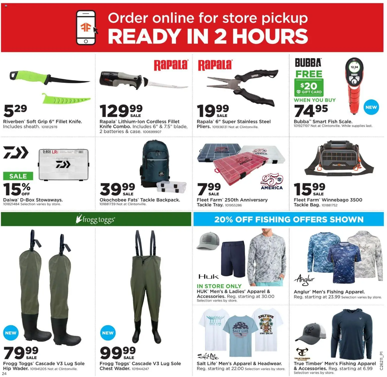 Mills Fleet Farm Weekly Ad - valid from 18.05.2026 | Page: 28 | Products: Fish, Salt
