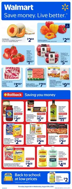 Preview of Walmart weekly flyer from shop Walmart valid from Aug 6, 2026