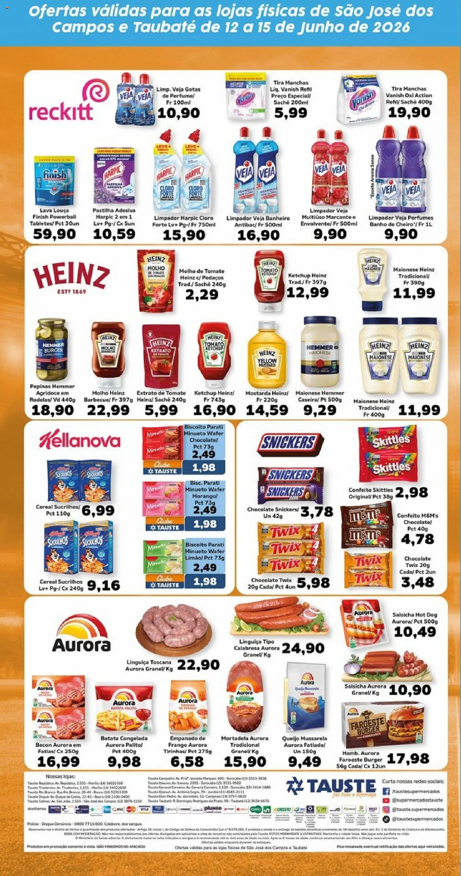 Tauste Folheto - válido de 12.06.2026 | Página: 5 | Produtos: Twix, Sucrilhos, Perfumes, Mussarela
