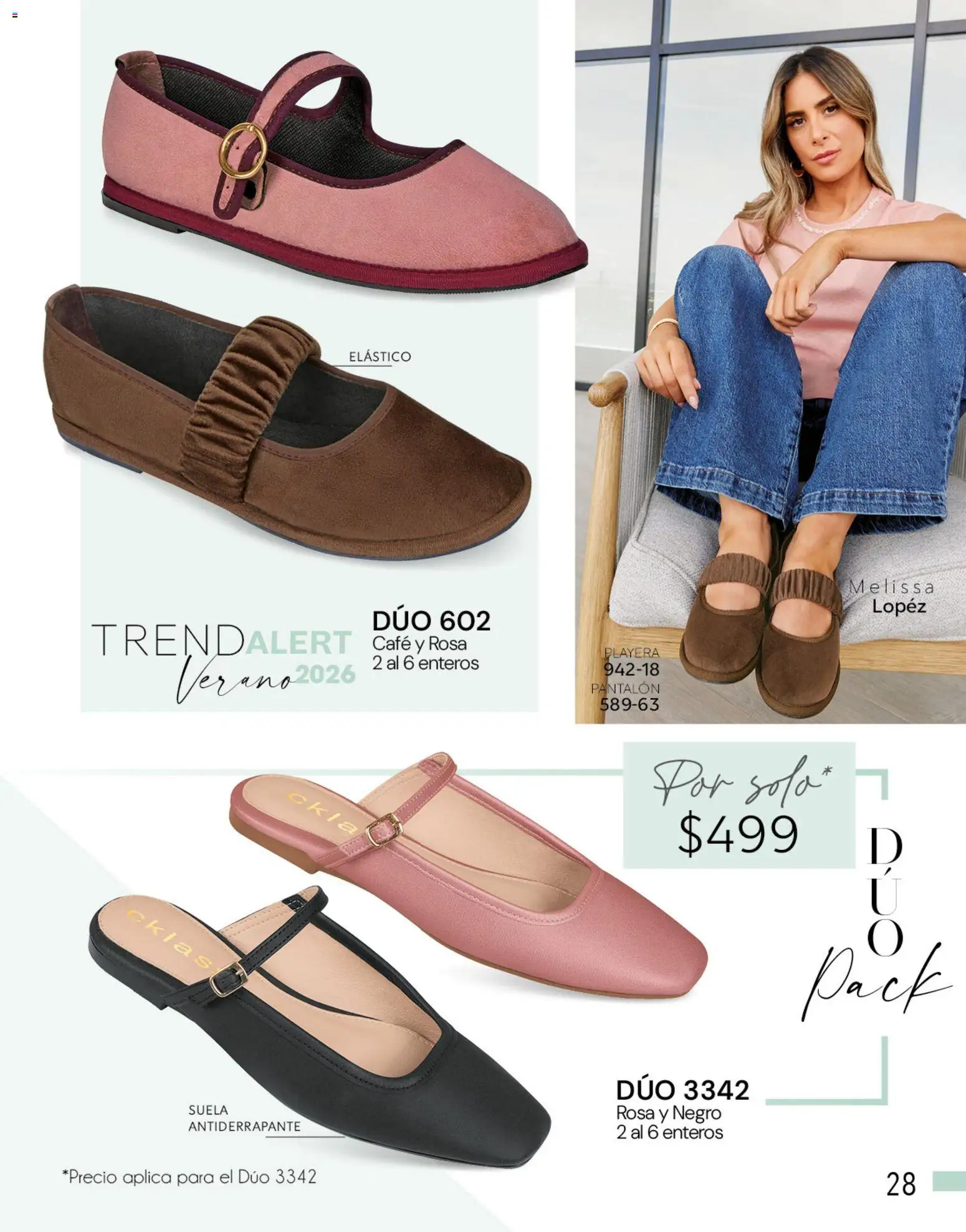 Nuevas ofertas de Cklass válidas en toda la República Mexicana desde el 05.03.2026. ¡Encuentra las mejores ofertas en Cklass catálogo Complemento Verano Calzado! | Página: 28 | Productos: Café, Playera