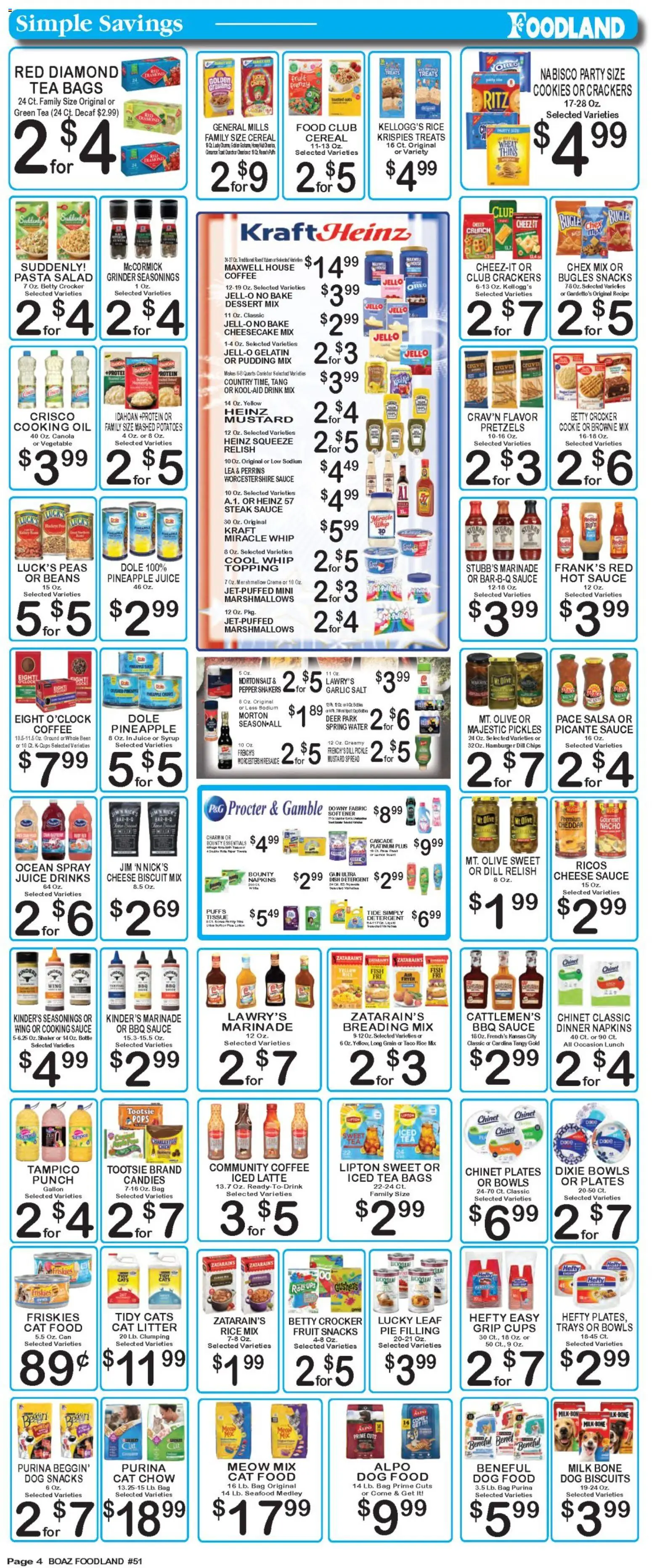 Foodland Weekly Ad - valid from 06/30/2026 | Page: 4 | Products: Coffee, Salt, Pepper, Seafood