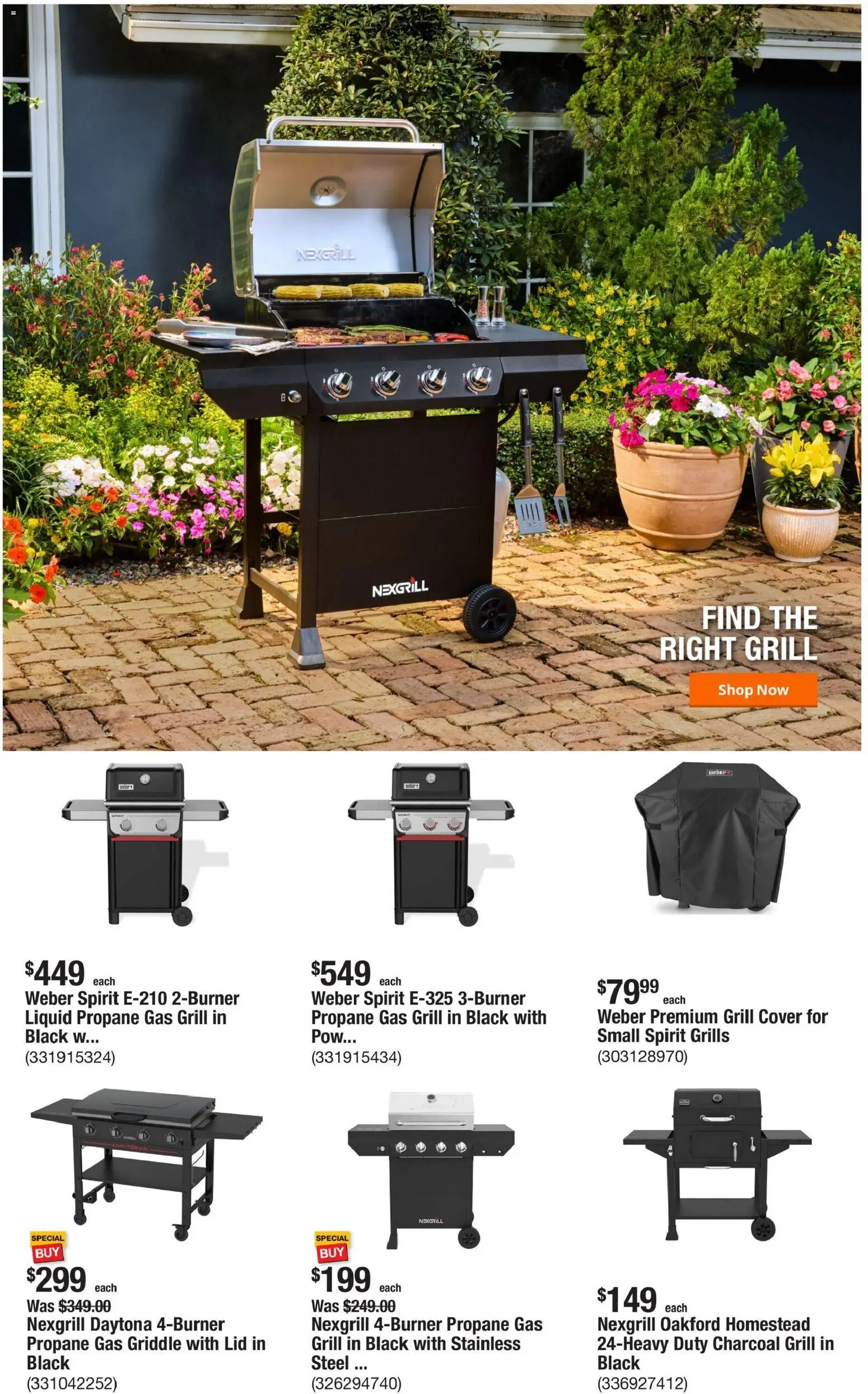 Home Depot Weekly Ad - valid from 28.05.2026 | Page: 3 | Products: Griddle, Grill