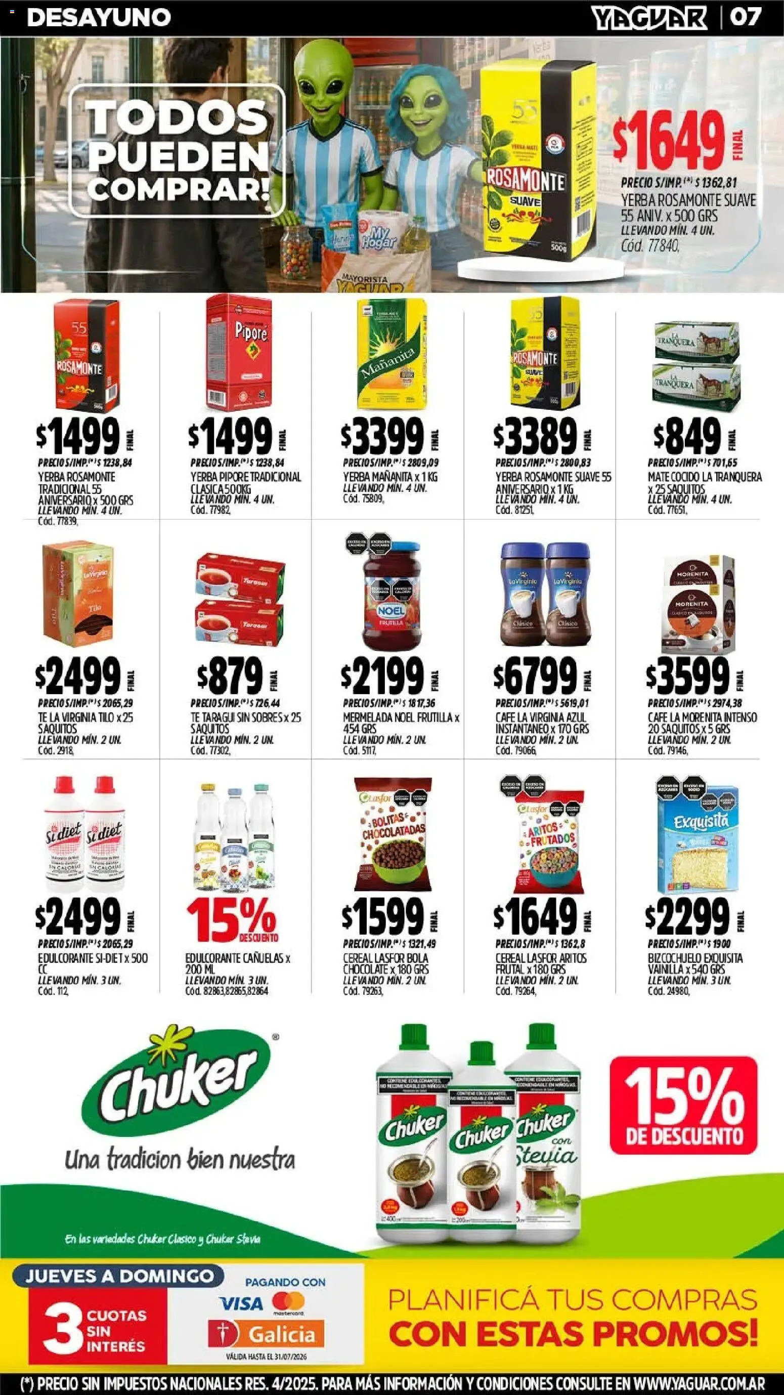 Yaguar - Oferta Semanal Trelew │ válido desde el 06/07/2026 | Página: 10 | Productos: Mate, Frutilla, Café, Mate cocido