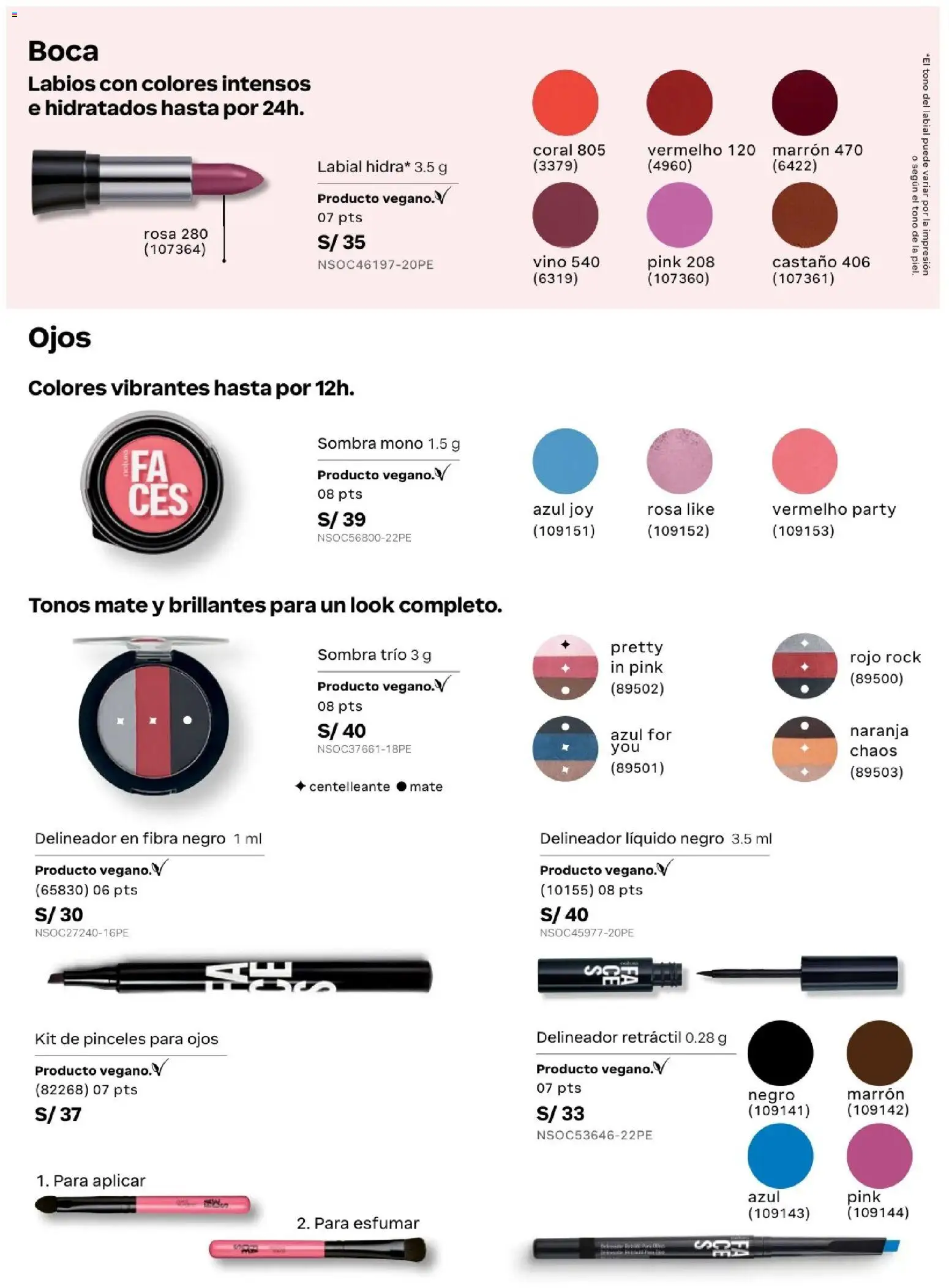 Catálogo Natura válido desde 05.05.2026 | Página: 84 | Productos: Delineador, Vino