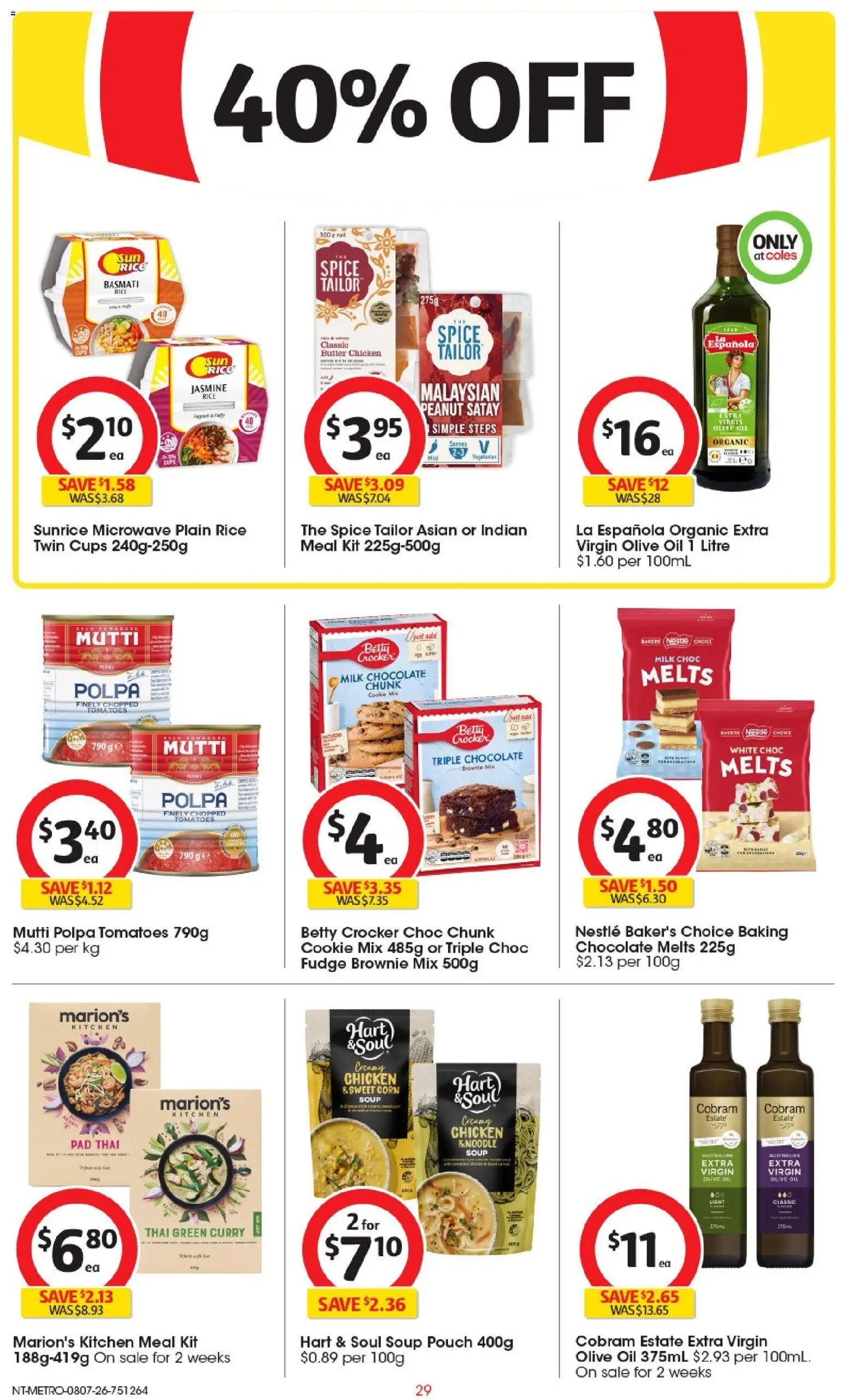 Coles catalogue - valid from 08/07/2026 | Page: 29 | Products: Light, Curry, Tomatoes, Soup