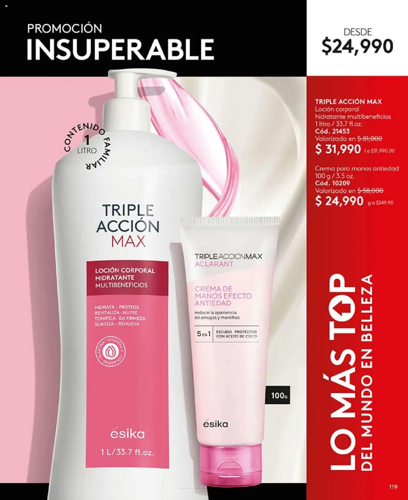 Ésika revista - valida desde el 13.03.2026 | Página: 119 | Productos: Crema, Loción, Top, Coco