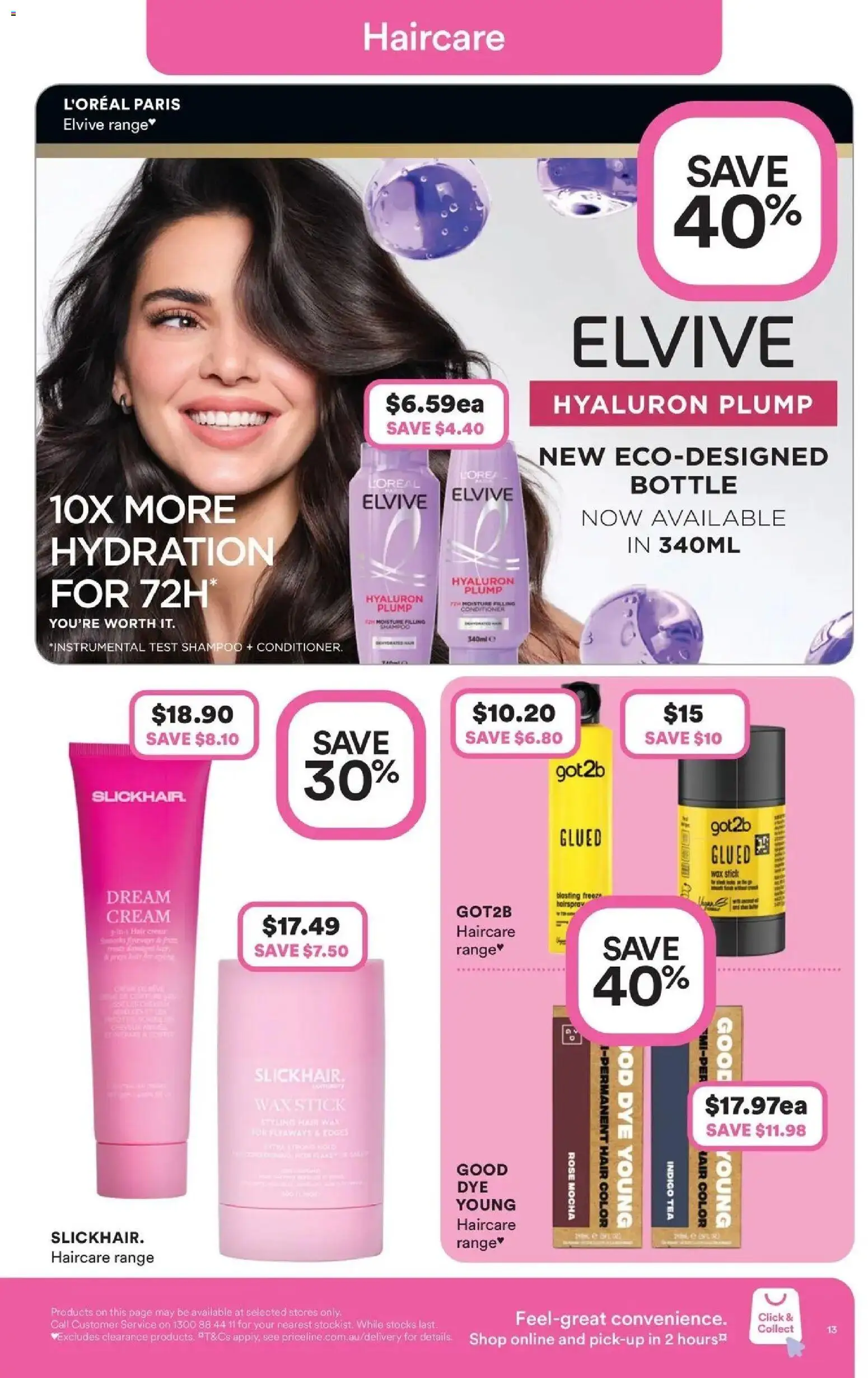 Priceline Pharmacy catalogue Richmond - 20/05/2026 > weekly / monthly specials | Page: 13 | Products: Shampoo, Conditioner, Tea, Cream