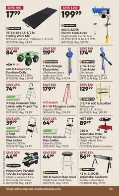 Preview of Princess Auto flyer - 2 Week Sale! from shop Princess Auto valid from Jul 28, 2026 | Page: 66