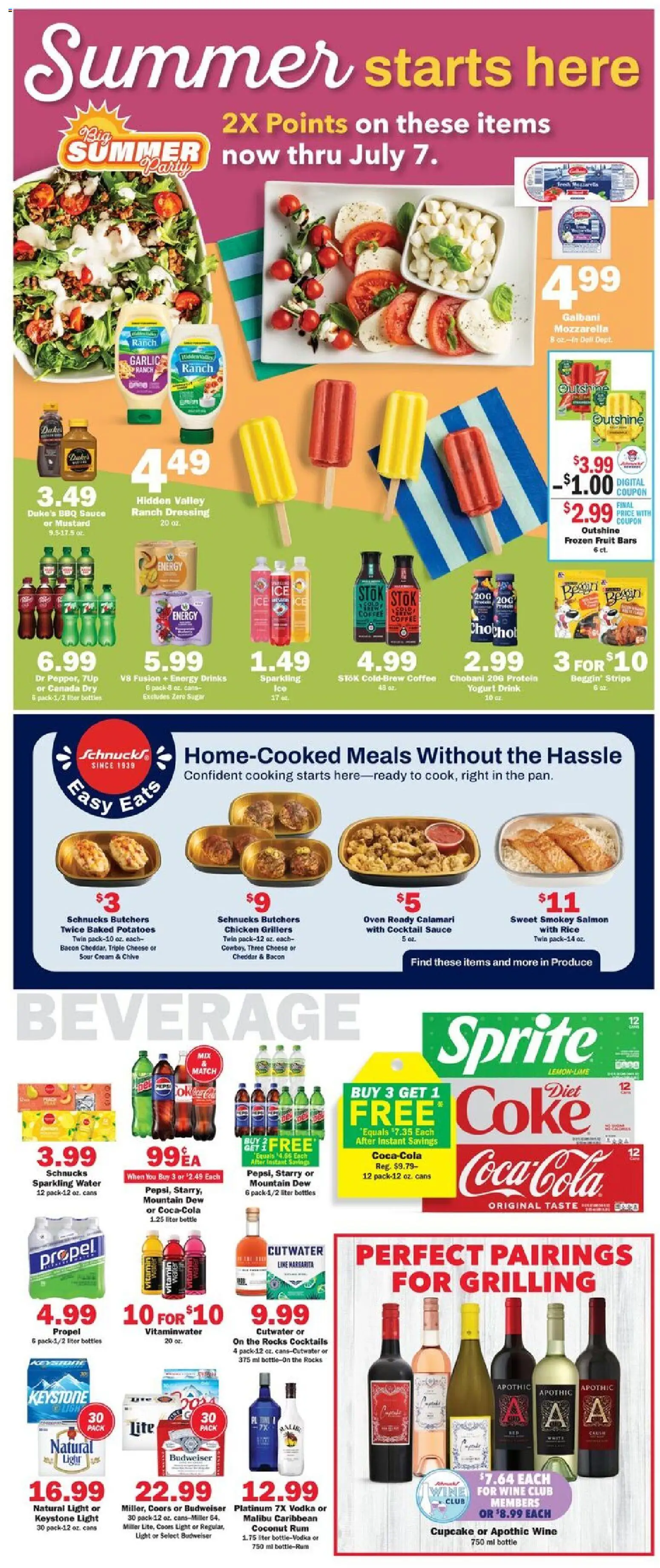 Schnucks Weekly Ad - valid from 10.06.2026 | Page: 3 | Products: Cheese, Yogurt, Garlic, Cupcake