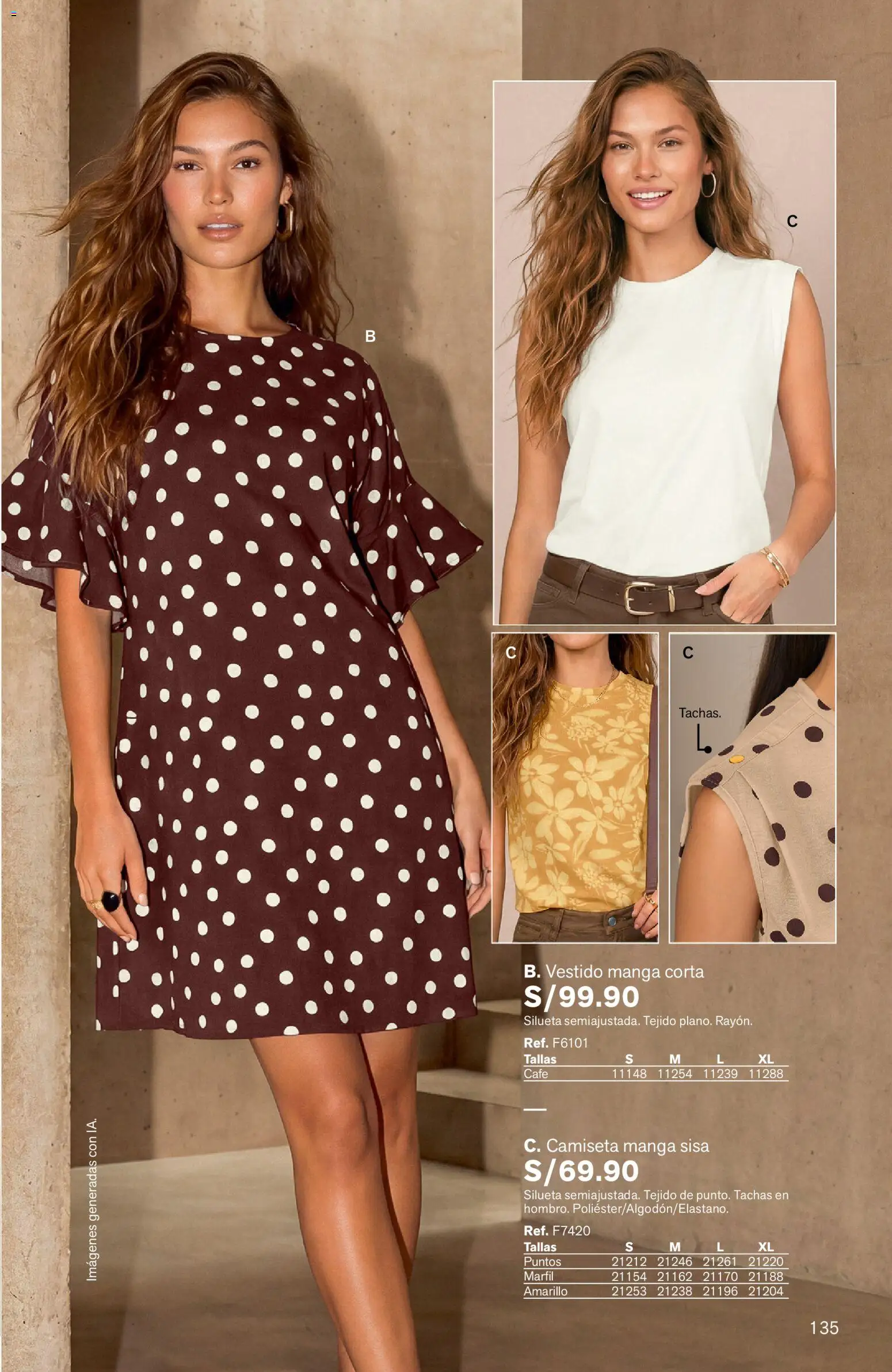Catálogo Leonisa válido desde 25/06/2026 | Página: 135 | Productos: Café, Vestido