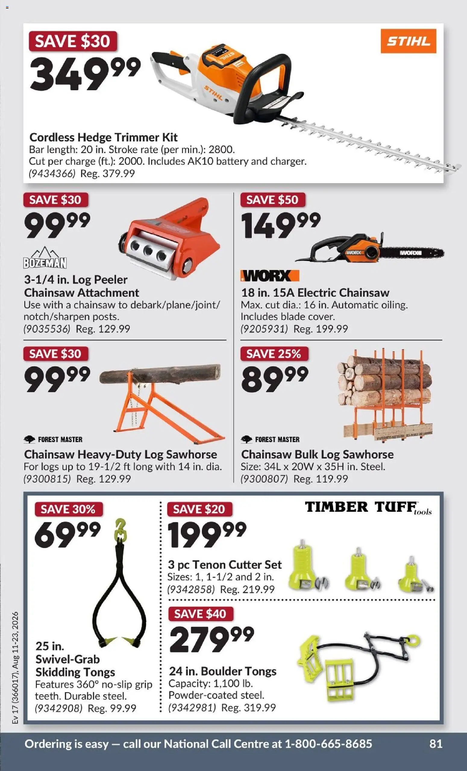 Princess Auto flyer valid from Aug 11, 2026 | Page: 88 | Products: PC, Cutter, Battery