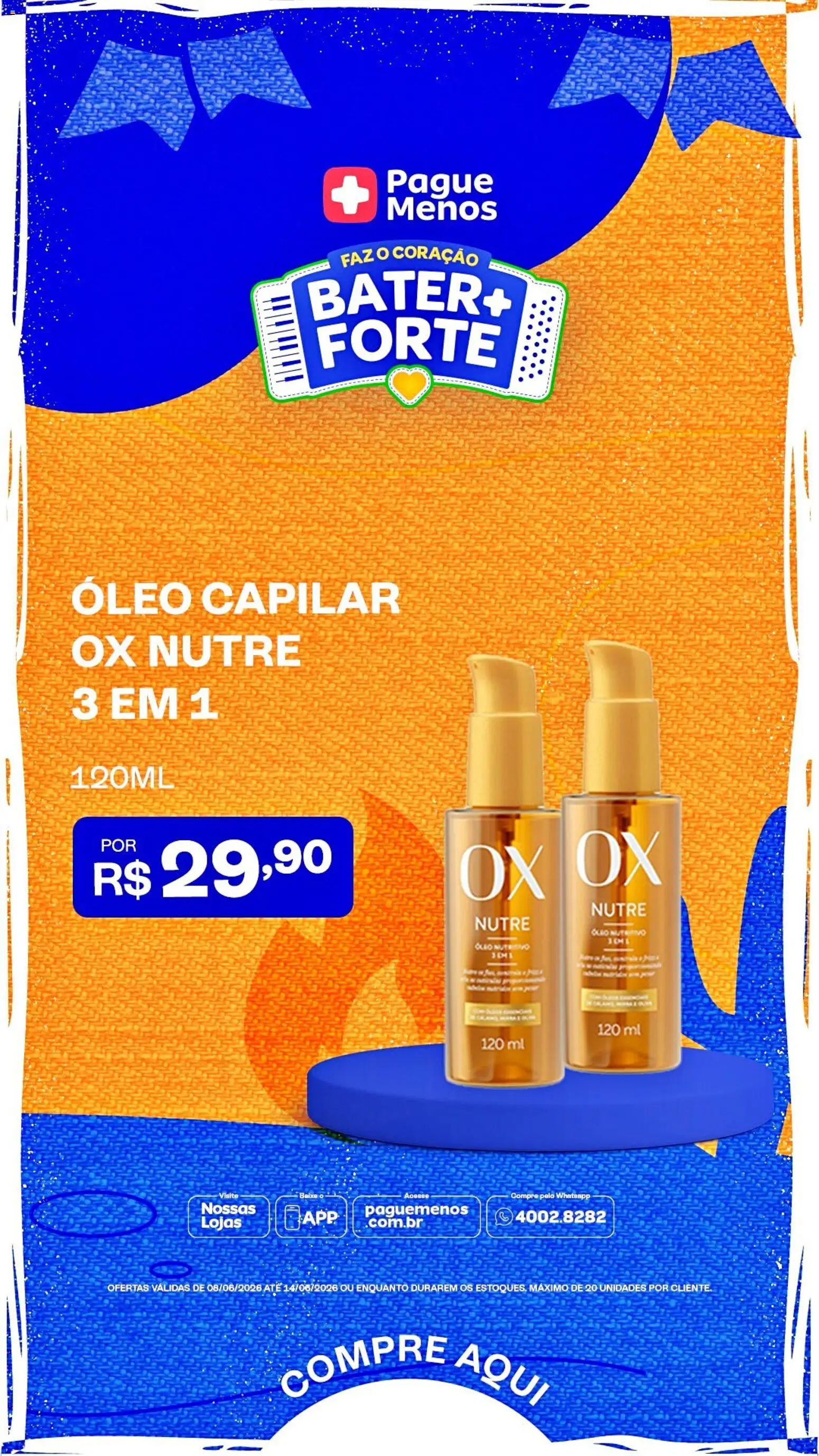 Pague Menos Folheto - válido de 08.06.2026 | Página: 4 | Produtos: Óleo