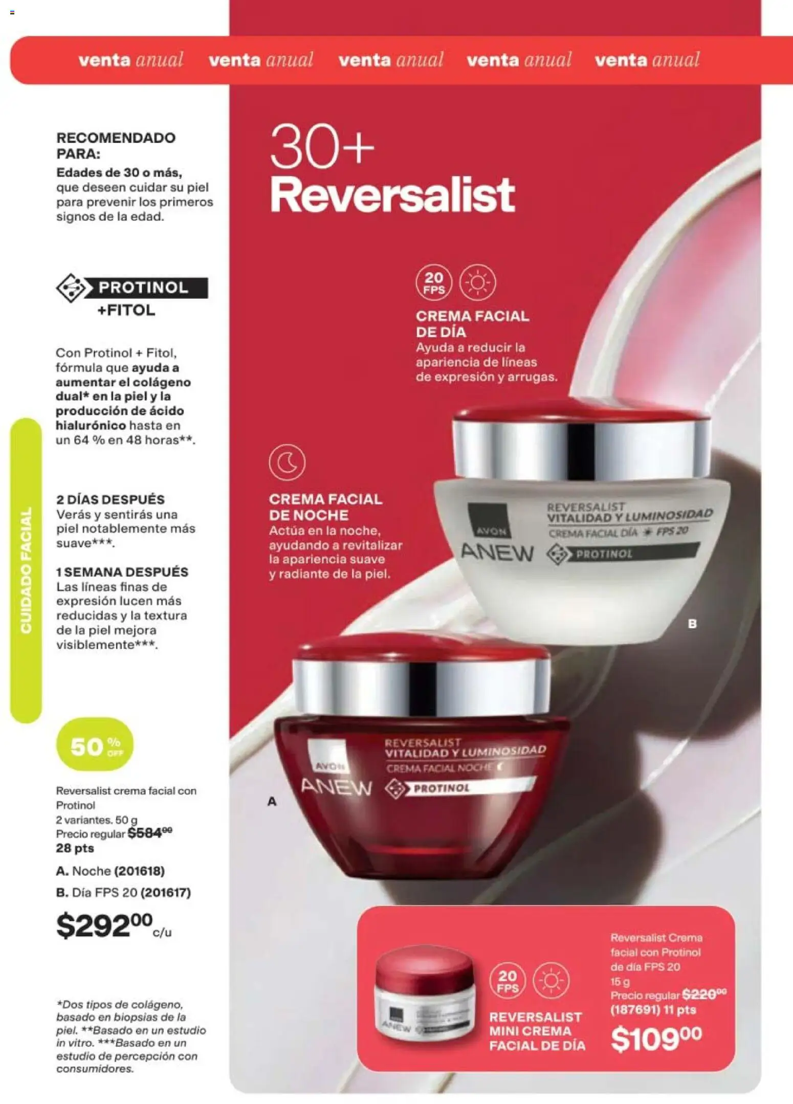 Nuevas ofertas de AVON válidas en toda la República Mexicana desde el 11/09/2026. ¡Encuentra las mejores ofertas en AVON campaña 14 2026! | Página: 116 | Productos: Crema, Crema facial, Radiante