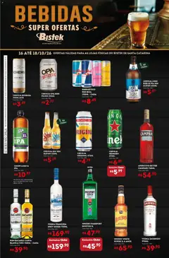 Bistek Supermercados ofertas Bebidas - Pré-Visualização do folheto da loja Bistek Supermercados, válido de 16/10/2026