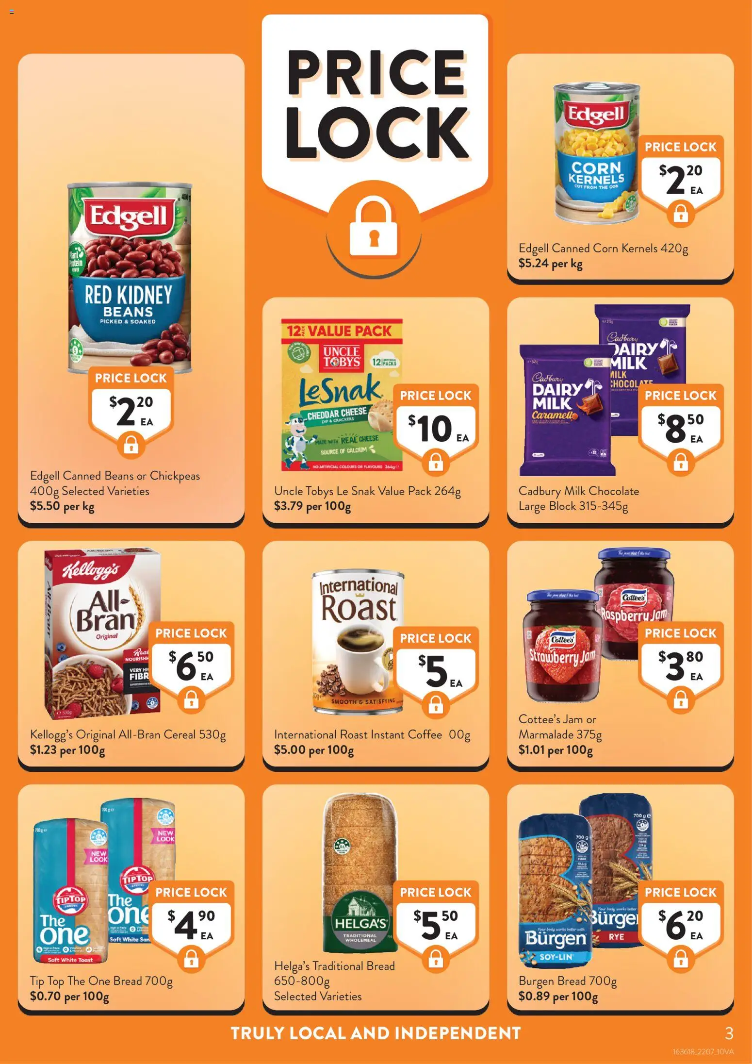 Foodworks catalogue - valid from 22/07/2026 | Page: 3 | Products: Cheese, Chocolate, Cereal, Raspberry