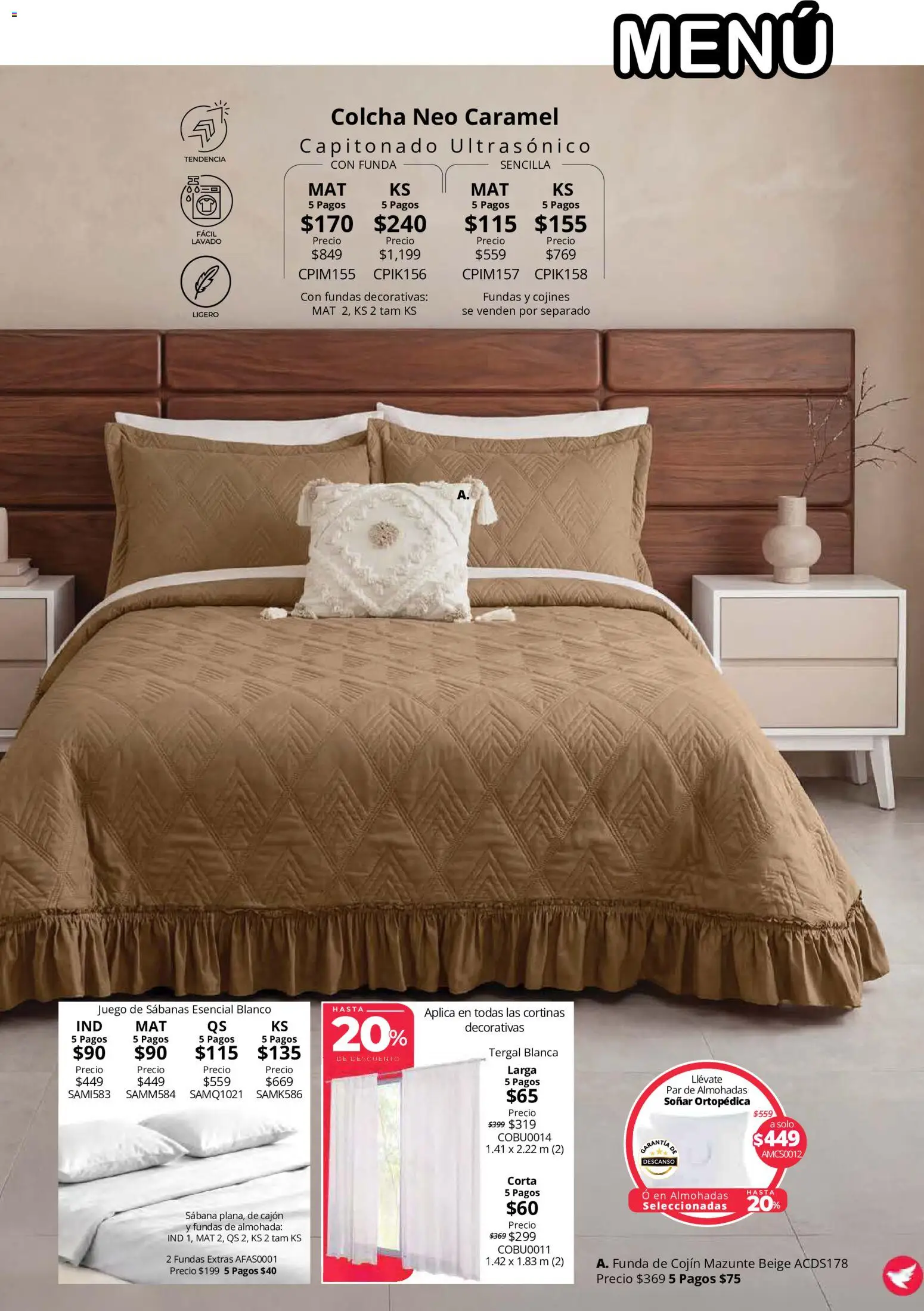 Nuevas ofertas de Colchas Concord válidas en toda la República Mexicana desde el 15/10/2026. ¡Encuentra las mejores ofertas en Colchas Concord catálogo! | Página: 87