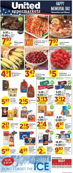 Preview of United Supermarkets weekly ads valid from 20.05.2026