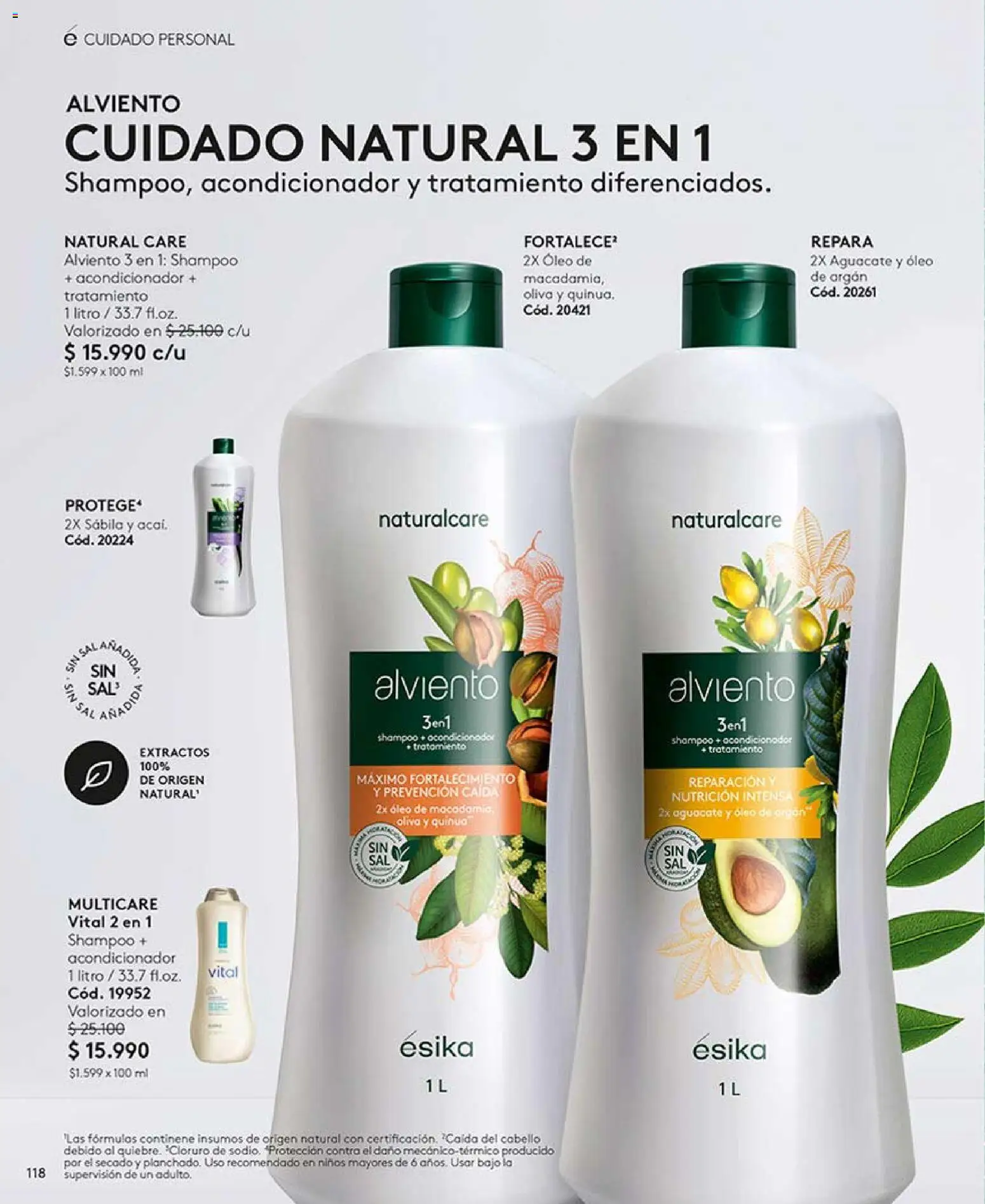 Catálogo Ésika Campaña 11 │ válido desde el 15.06.2026 | Página: 118 | Productos: Sal, Oliva, Acondicionador, Shampoo
