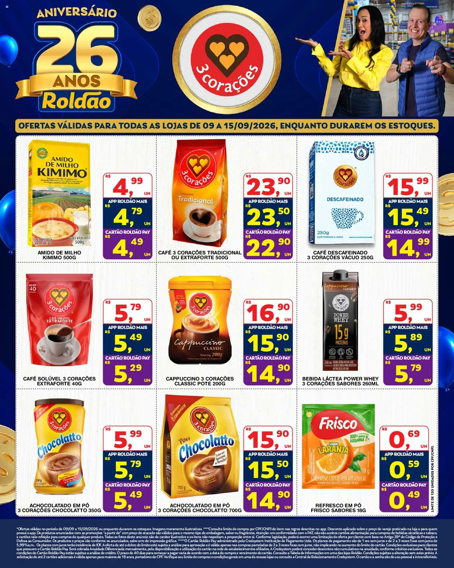 Roldão Folheto - válido de 09/09/2026 | Página: 1 | Produtos: Frutas, Maionese vigor, Suco, Creme