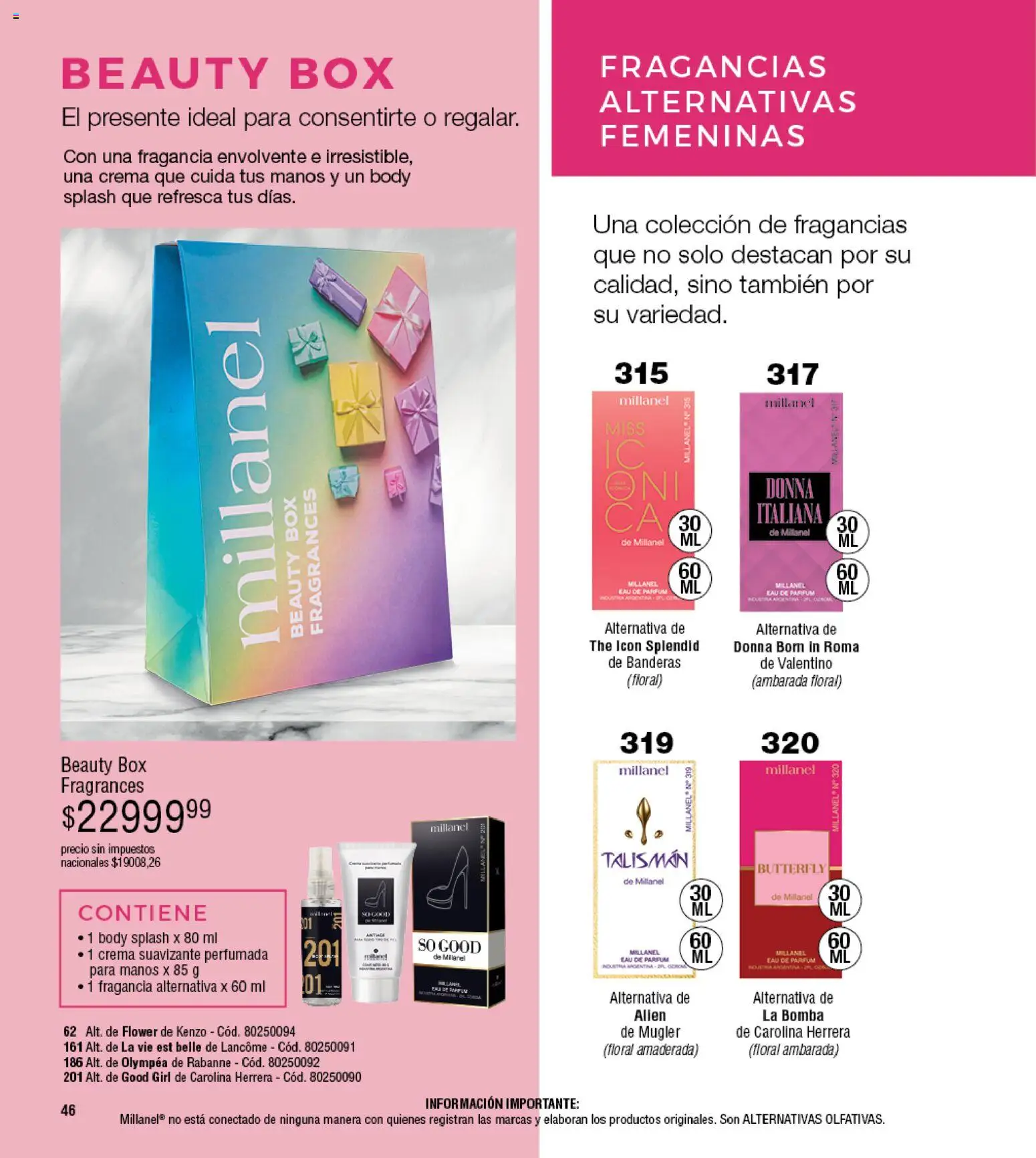 Millanel - Catálogo │ válido desde el 30/03/2026 | Página: 46 | Productos: Body, Fragancia, Suavizante, Crema