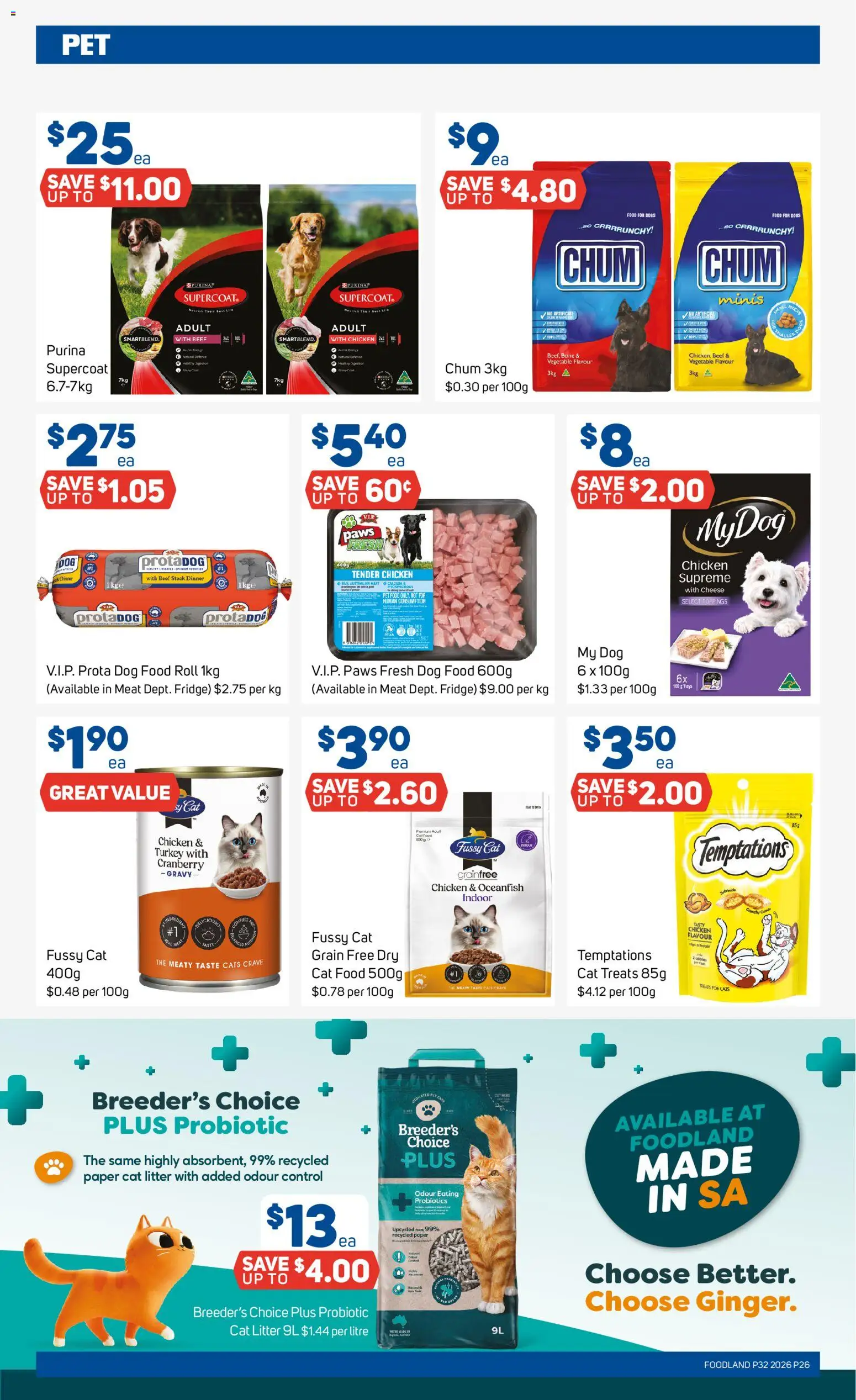 Foodland catalogue - valid from 05/08/2026 | Page: 26 | Products: Cheese, Dog food, Steak, Turkey
